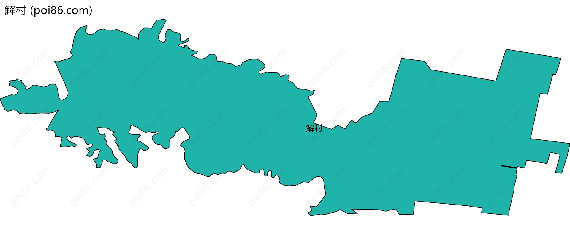 解村边界地图