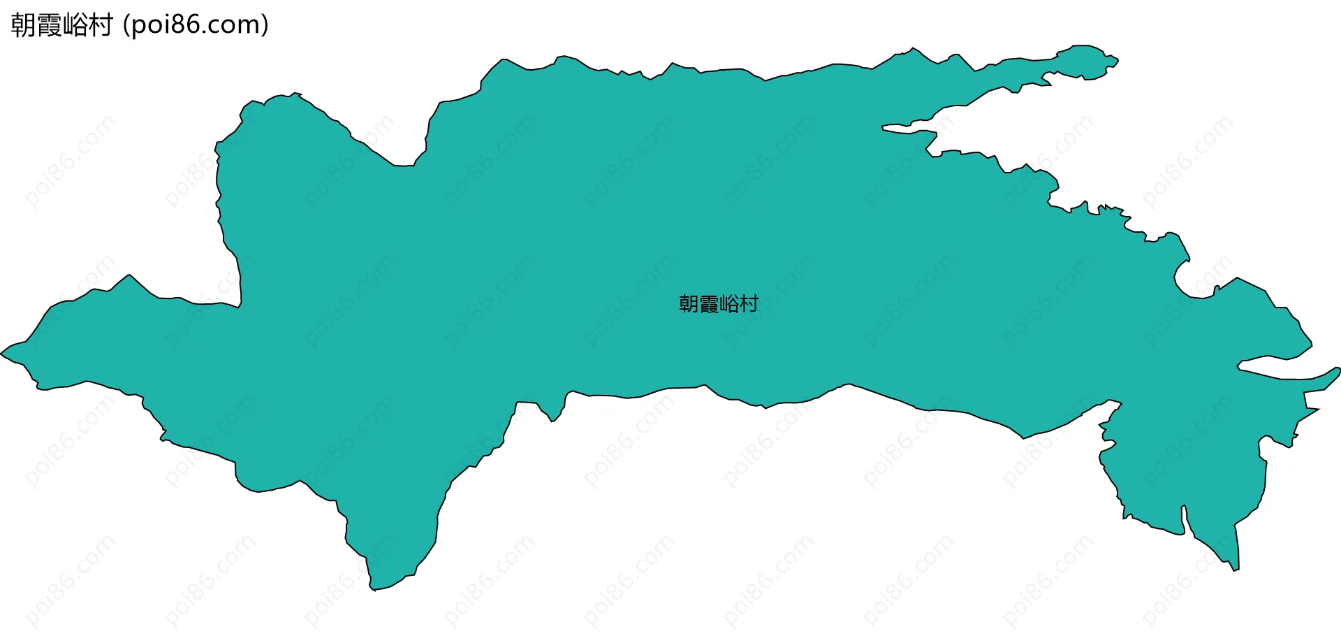 朝霞峪村边界地图