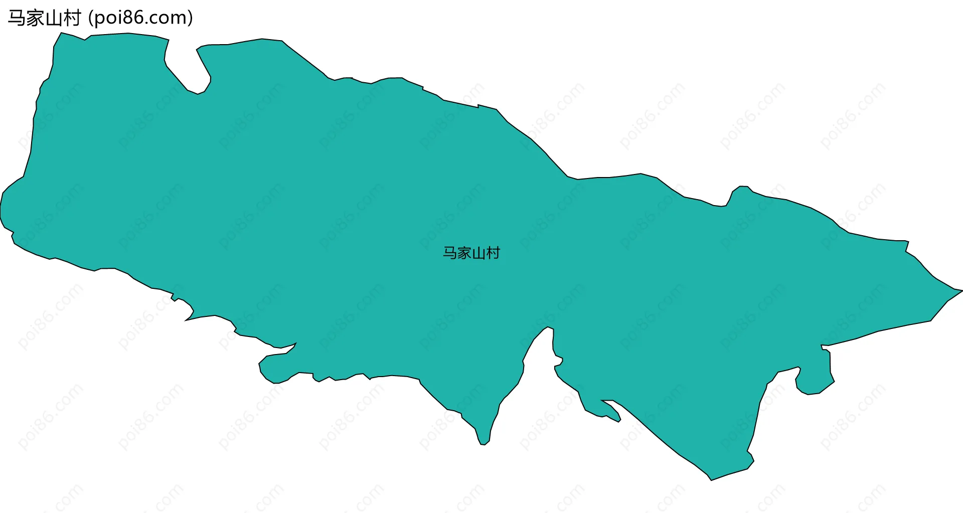 马家山村边界地图