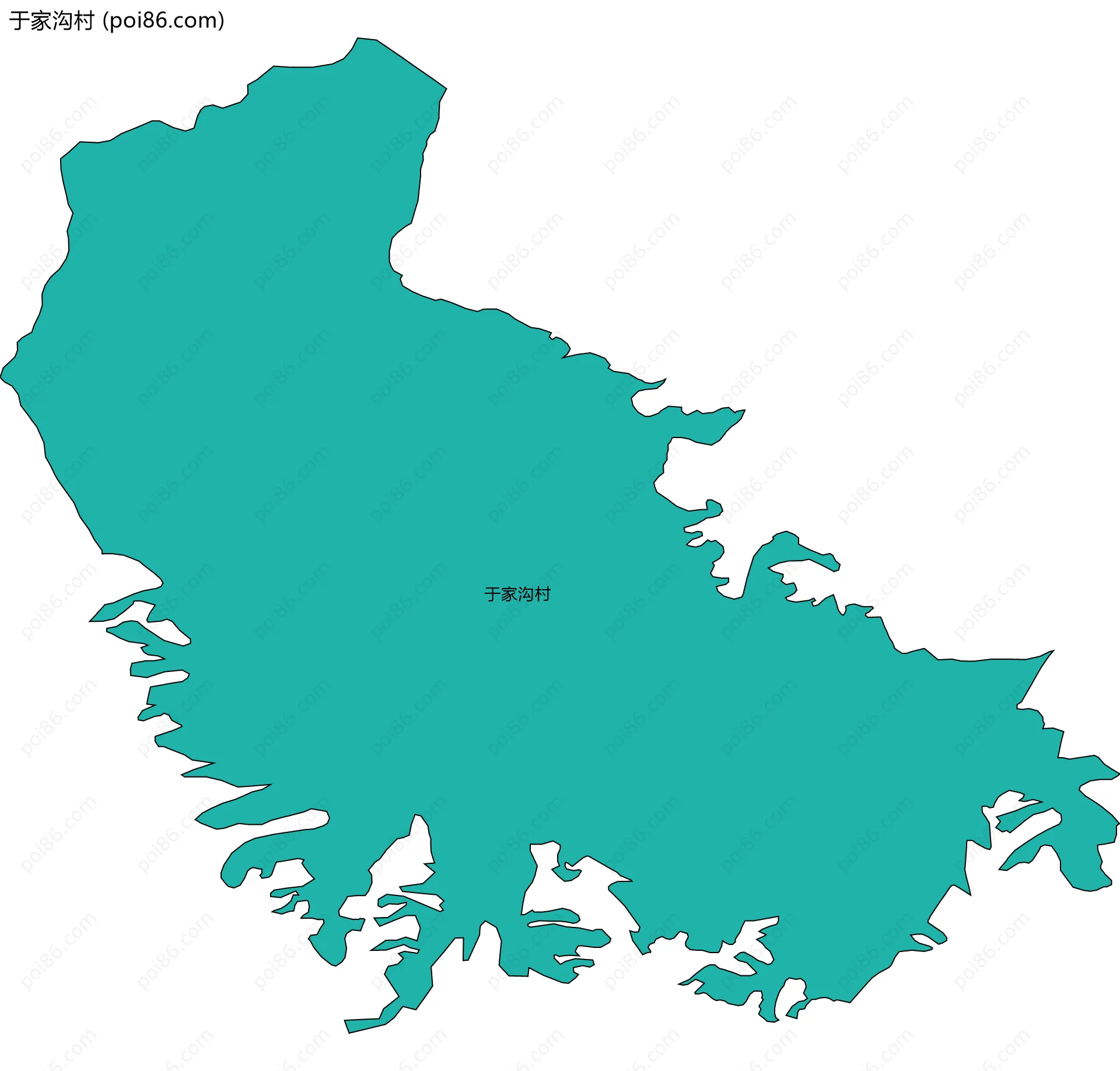 于家沟村边界地图