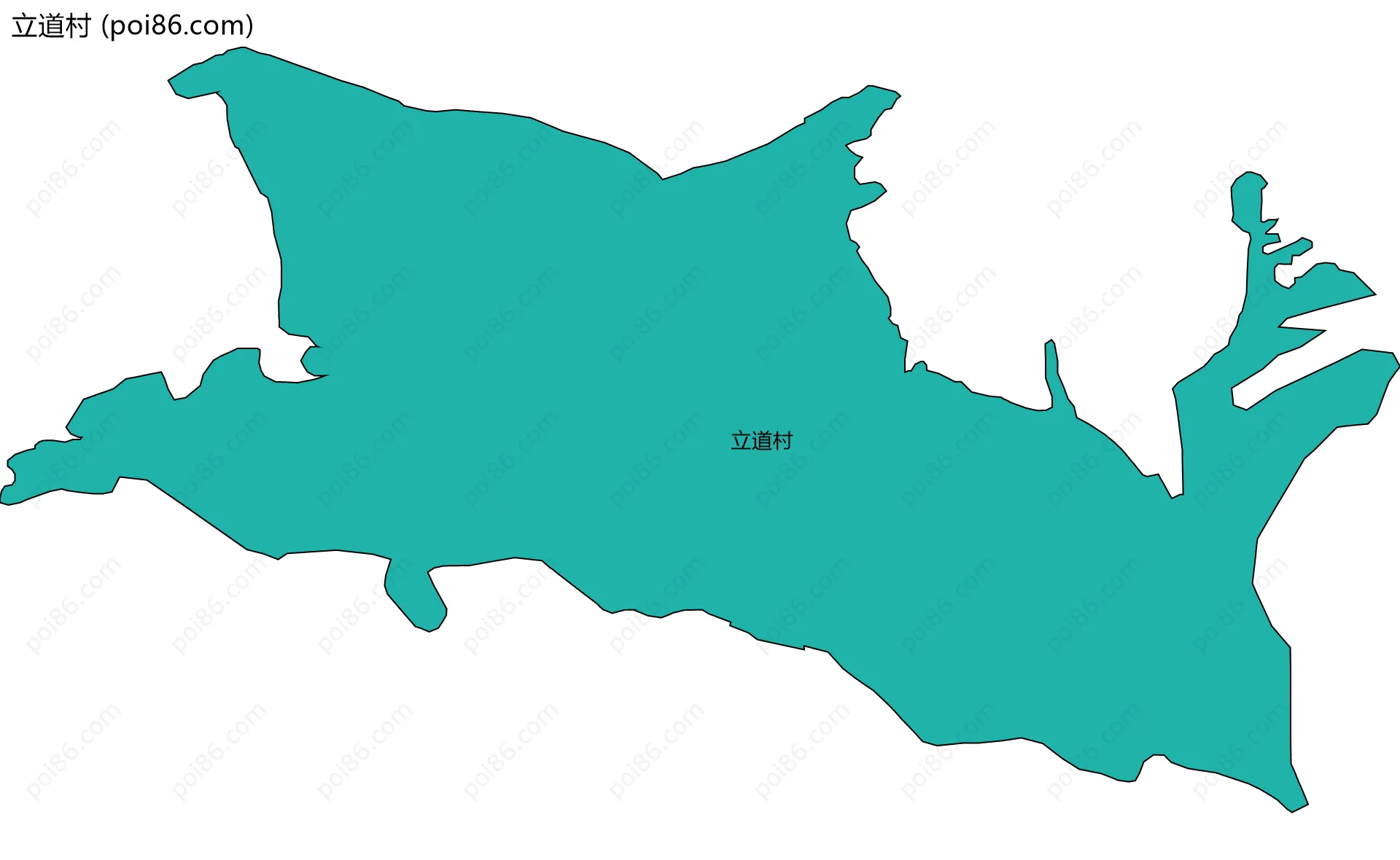 立道村边界地图