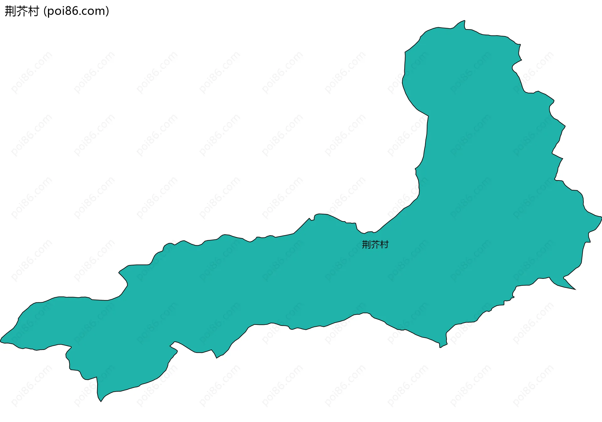 荆芥村边界地图