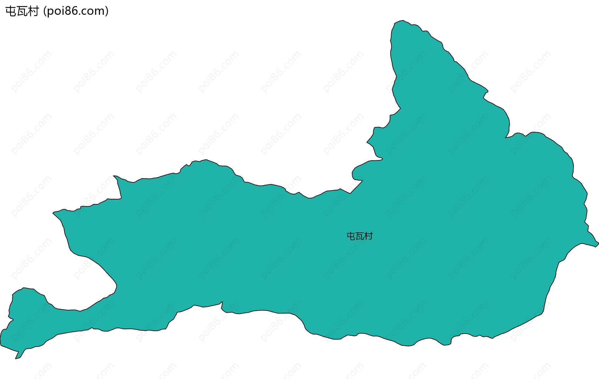 屯瓦村边界地图