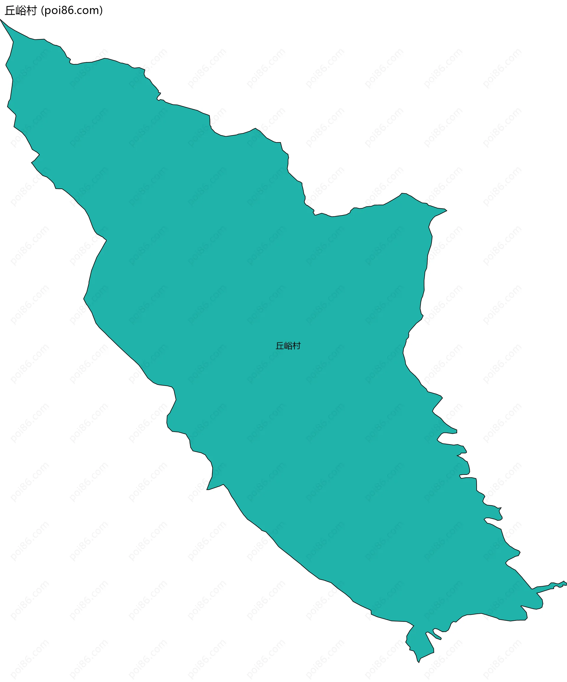丘峪村边界地图