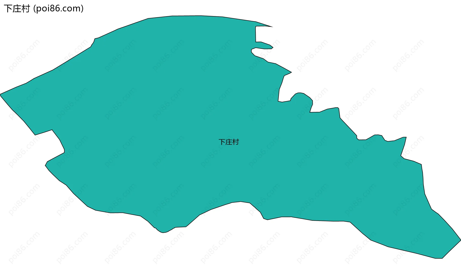 下庄村边界地图