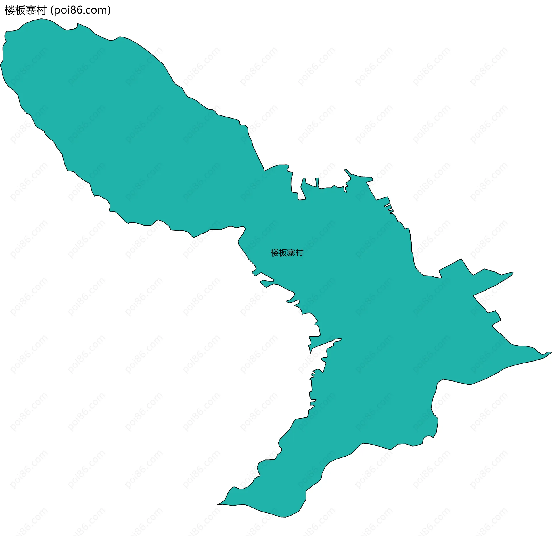 楼板寨村边界地图