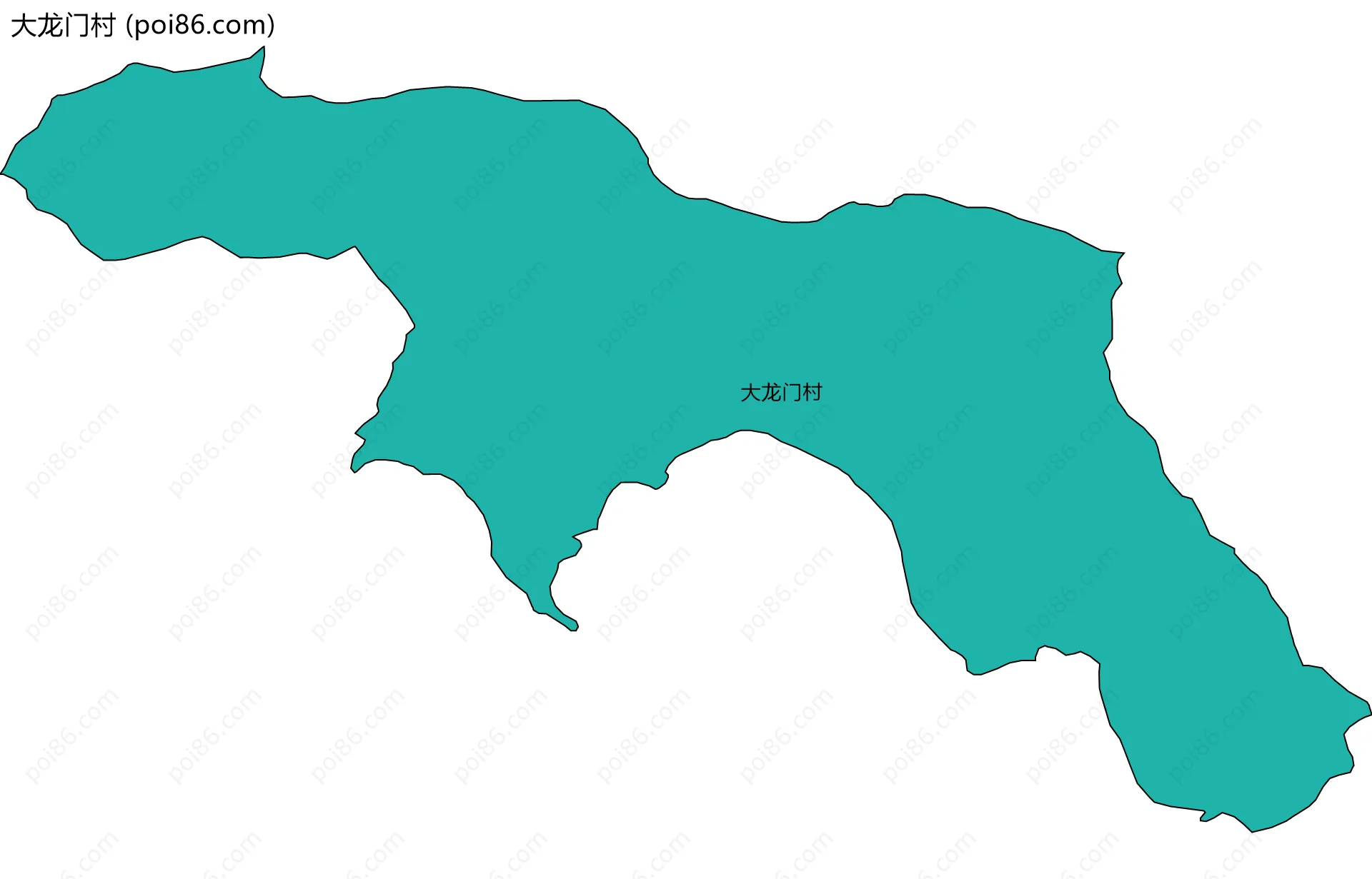 大龙门村边界地图