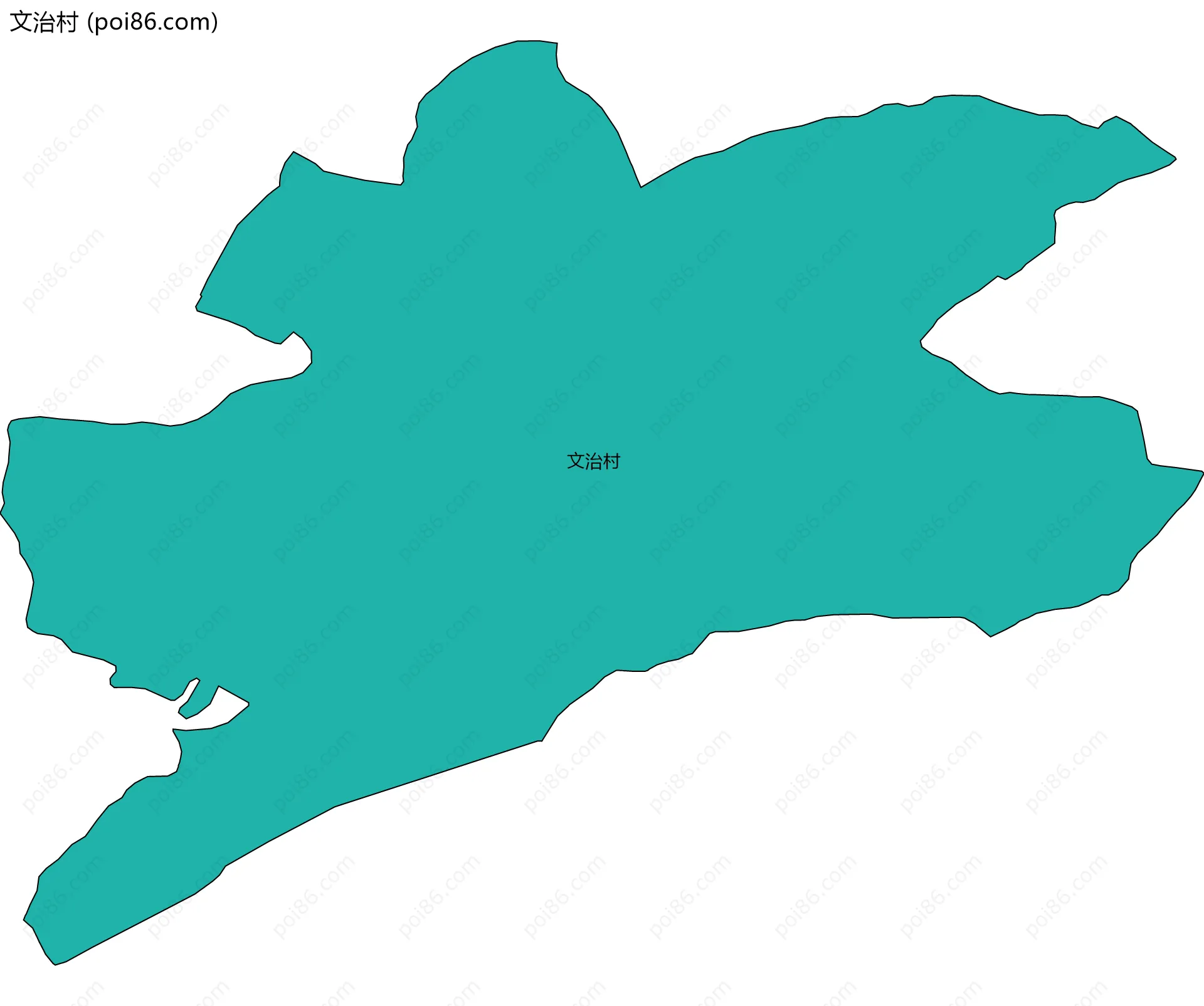 文治村边界地图