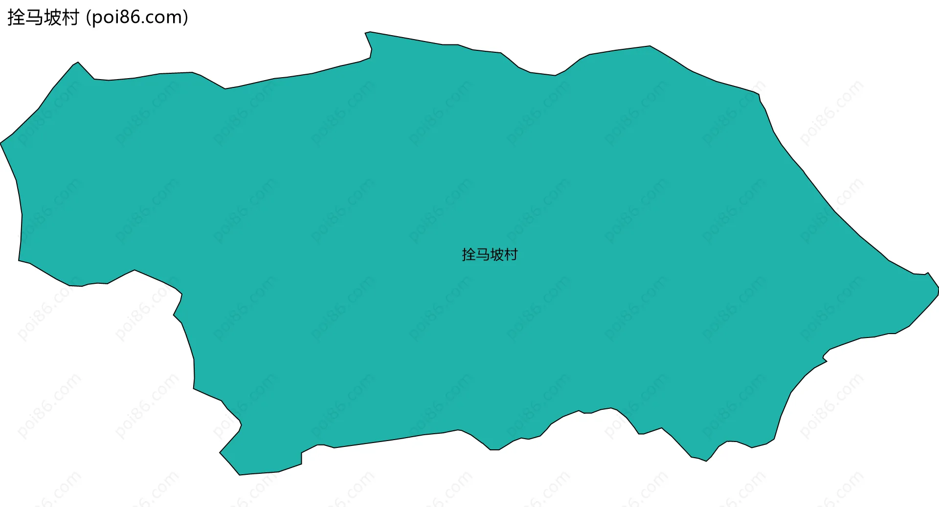 拴马坡村边界地图