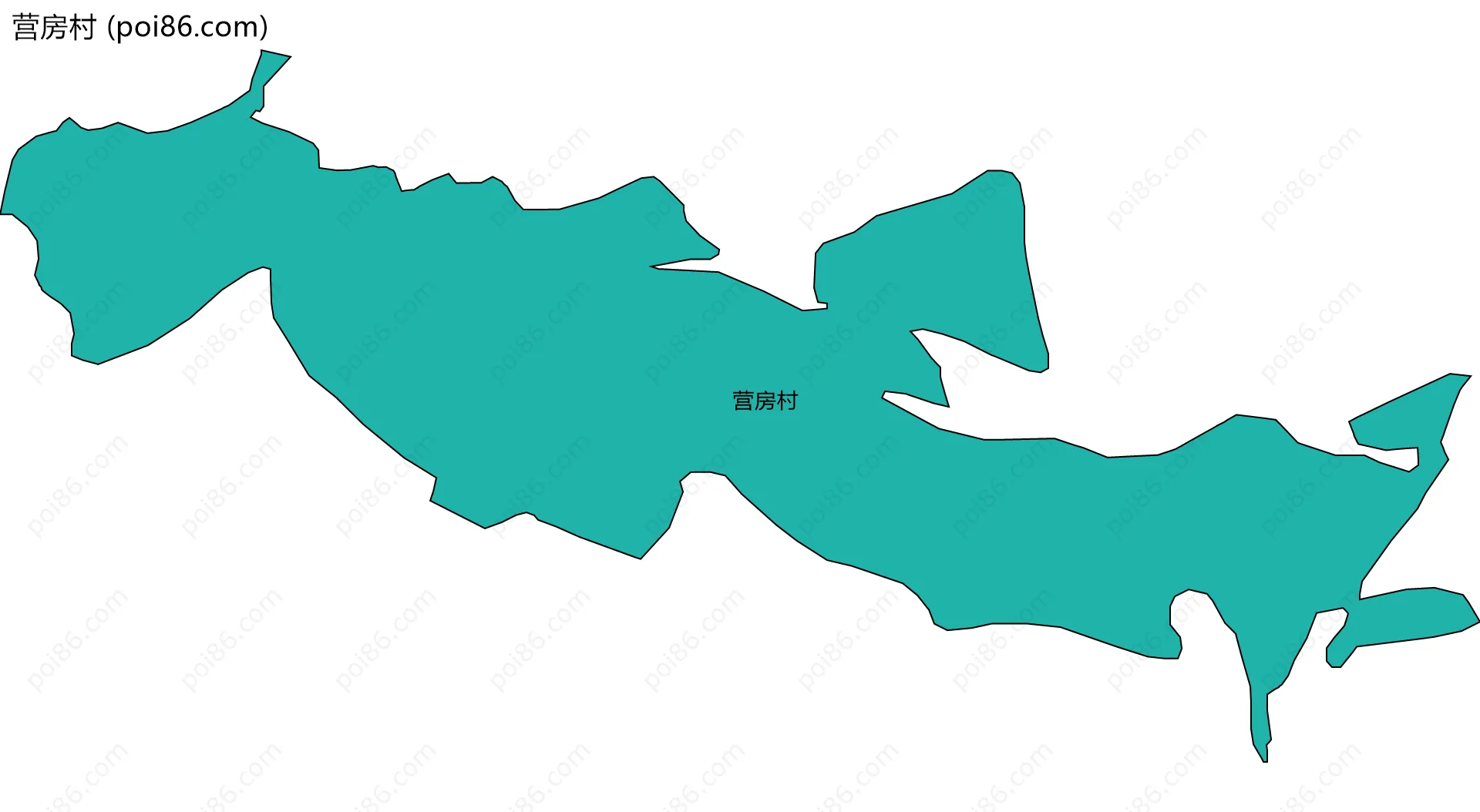 营房村边界地图