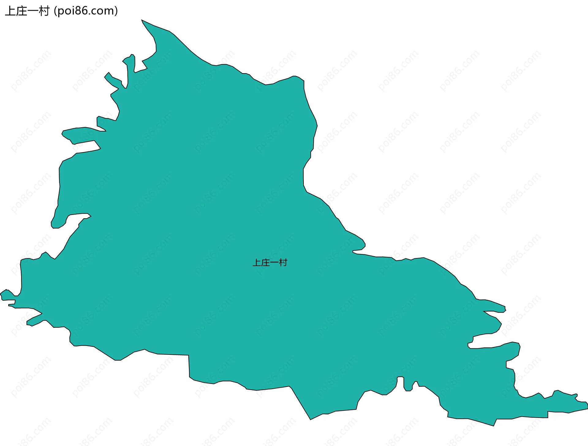 上庄一村边界地图
