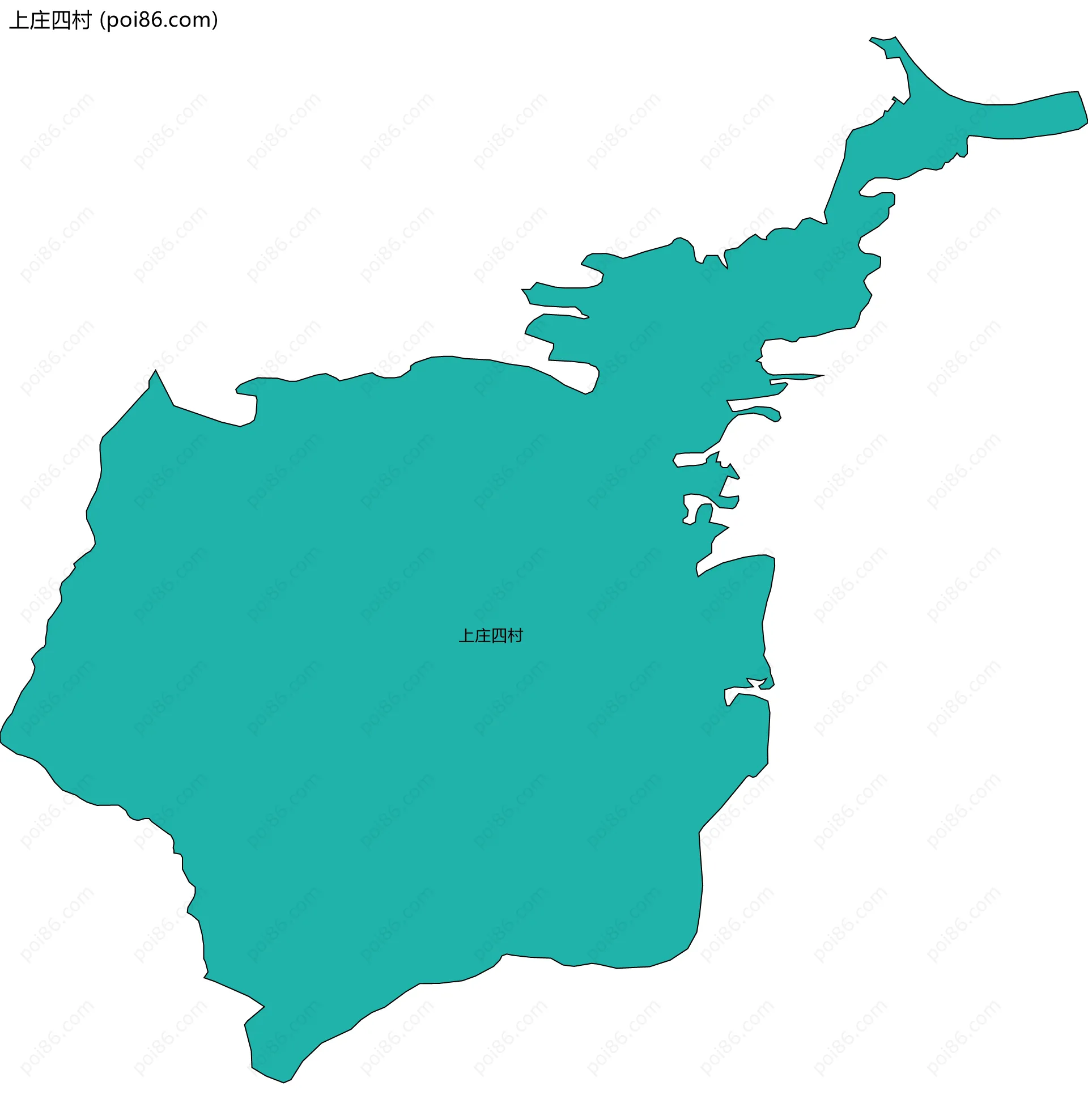 上庄四村边界地图