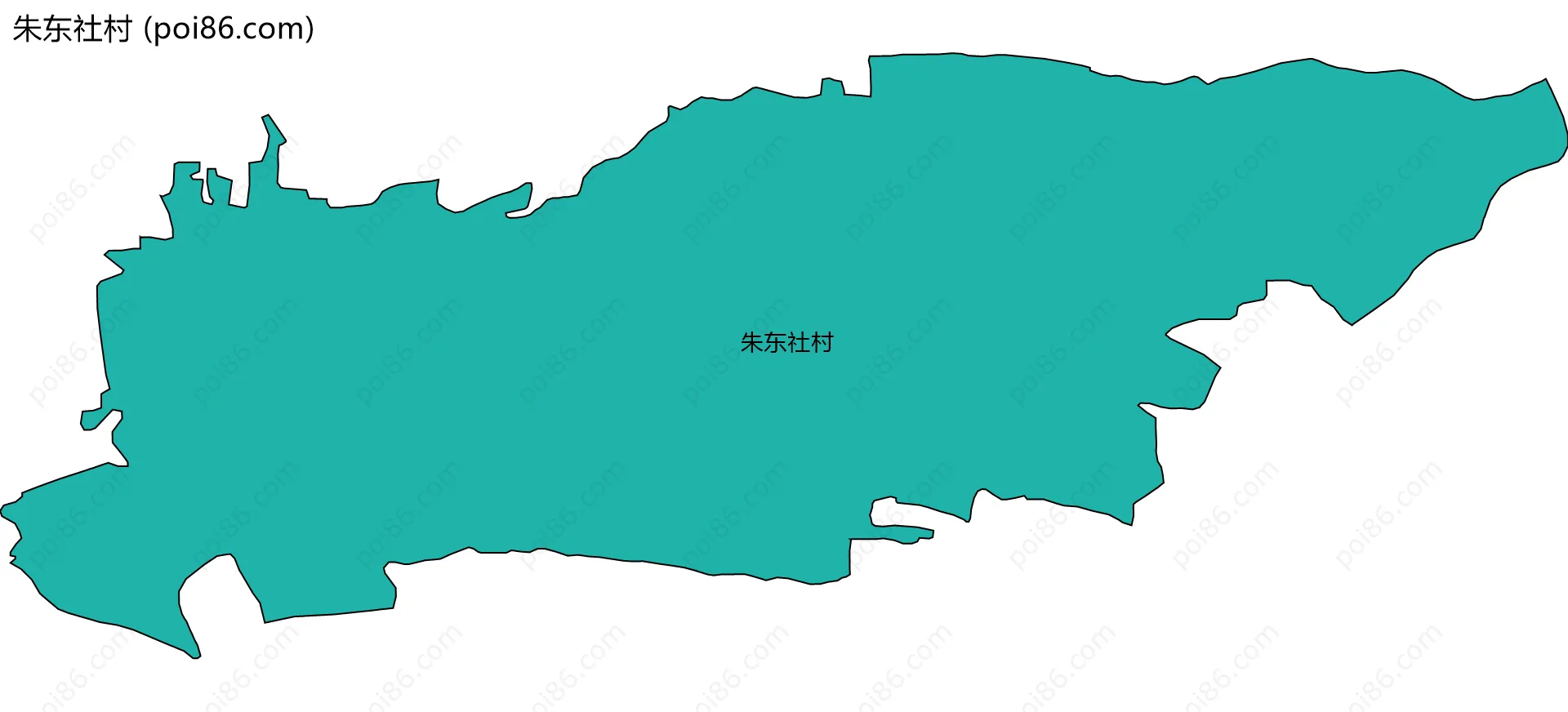 朱东社村边界地图