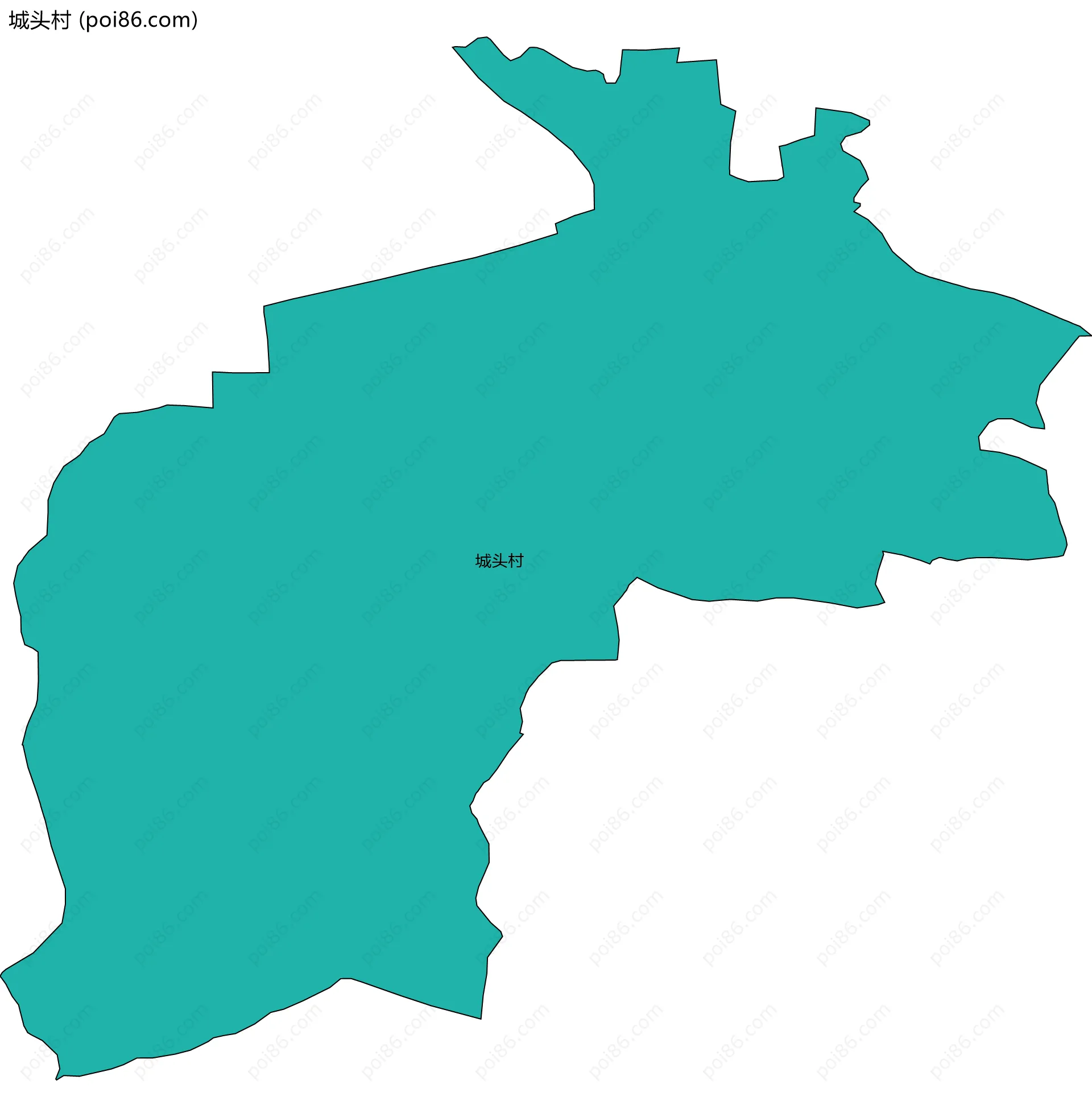 城头村边界地图