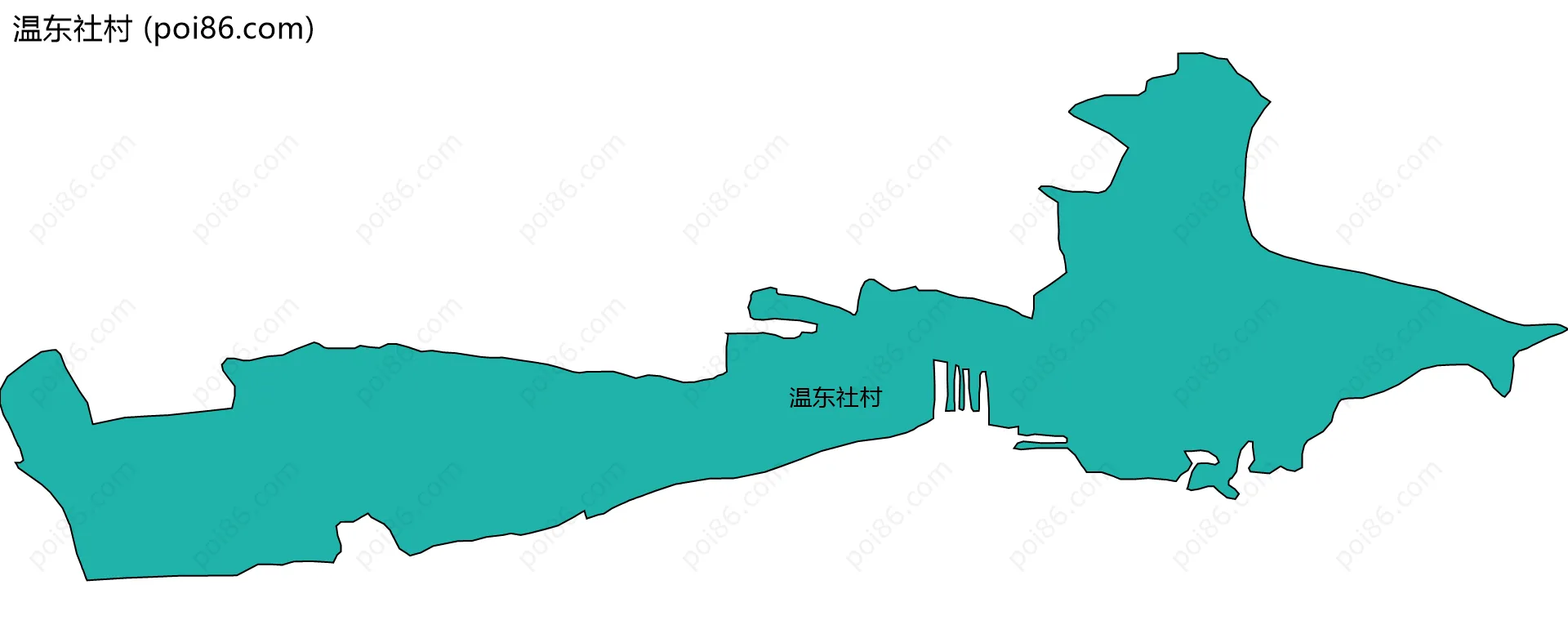 温东社村边界地图