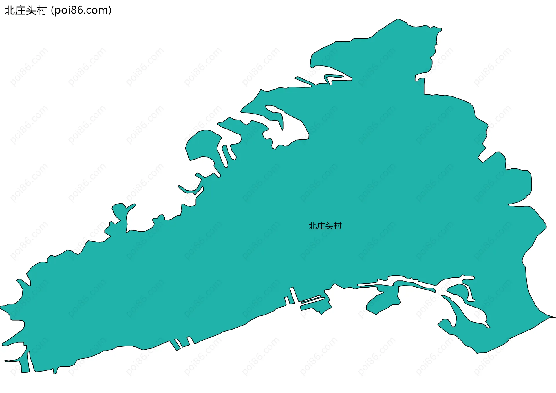 北庄头村边界地图