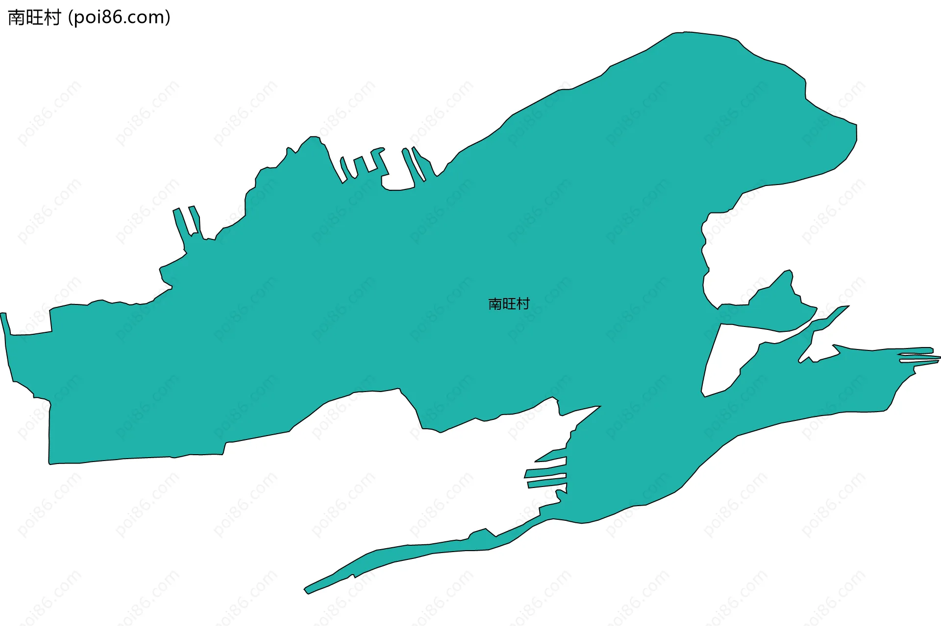 南旺村边界地图