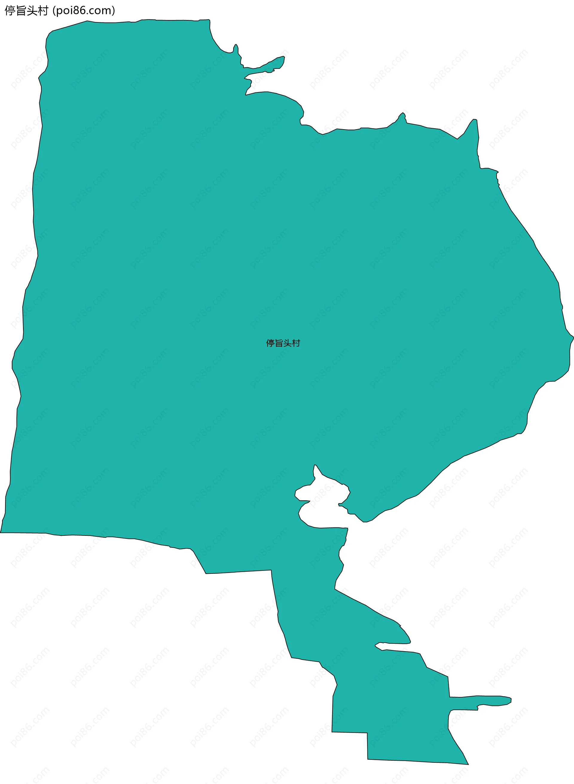 停旨头村边界地图
