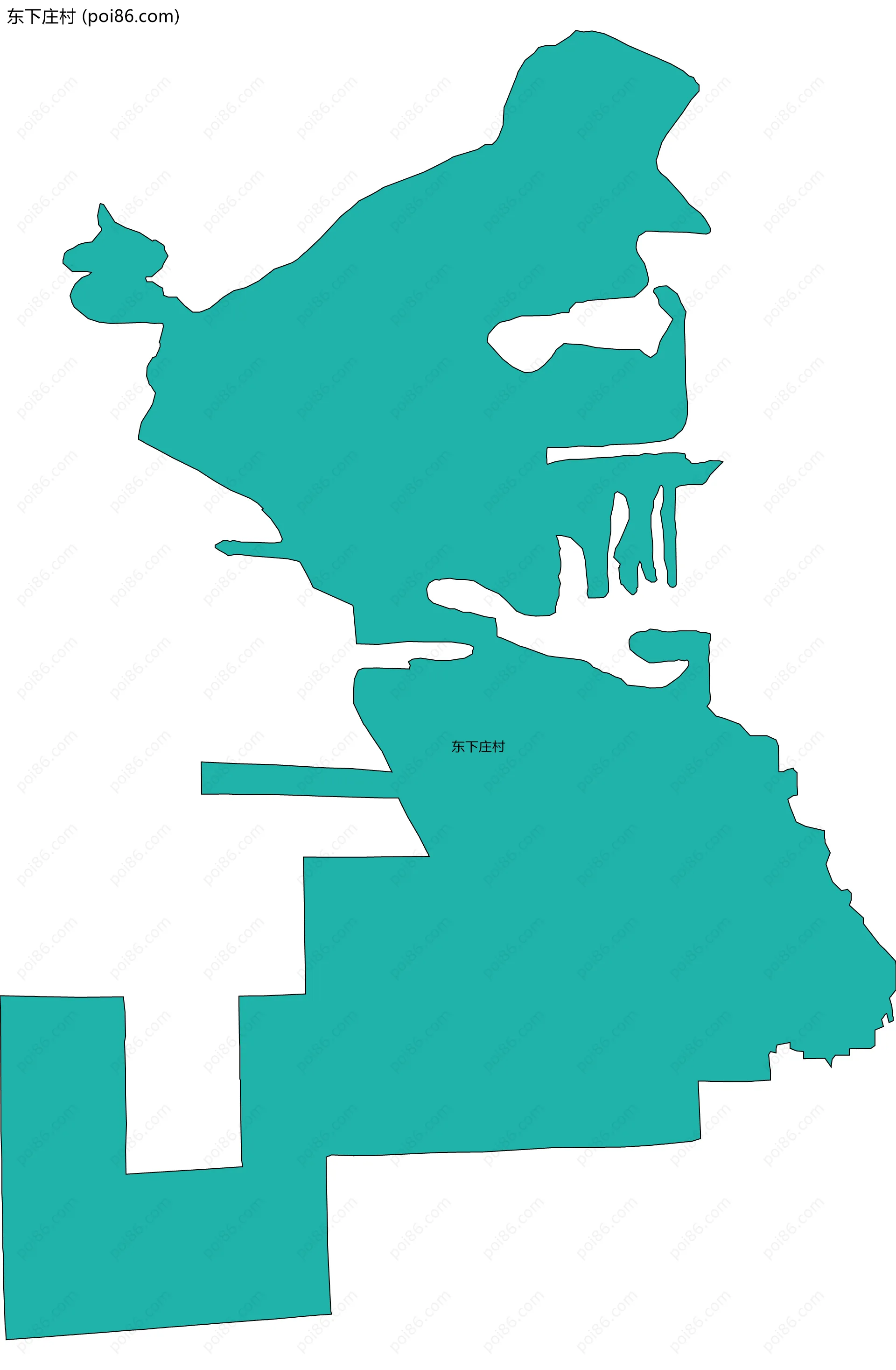 东下庄村边界地图