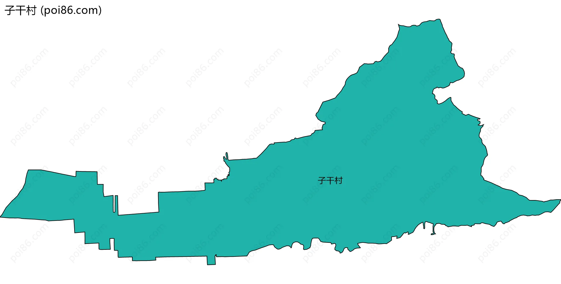 子干村边界地图