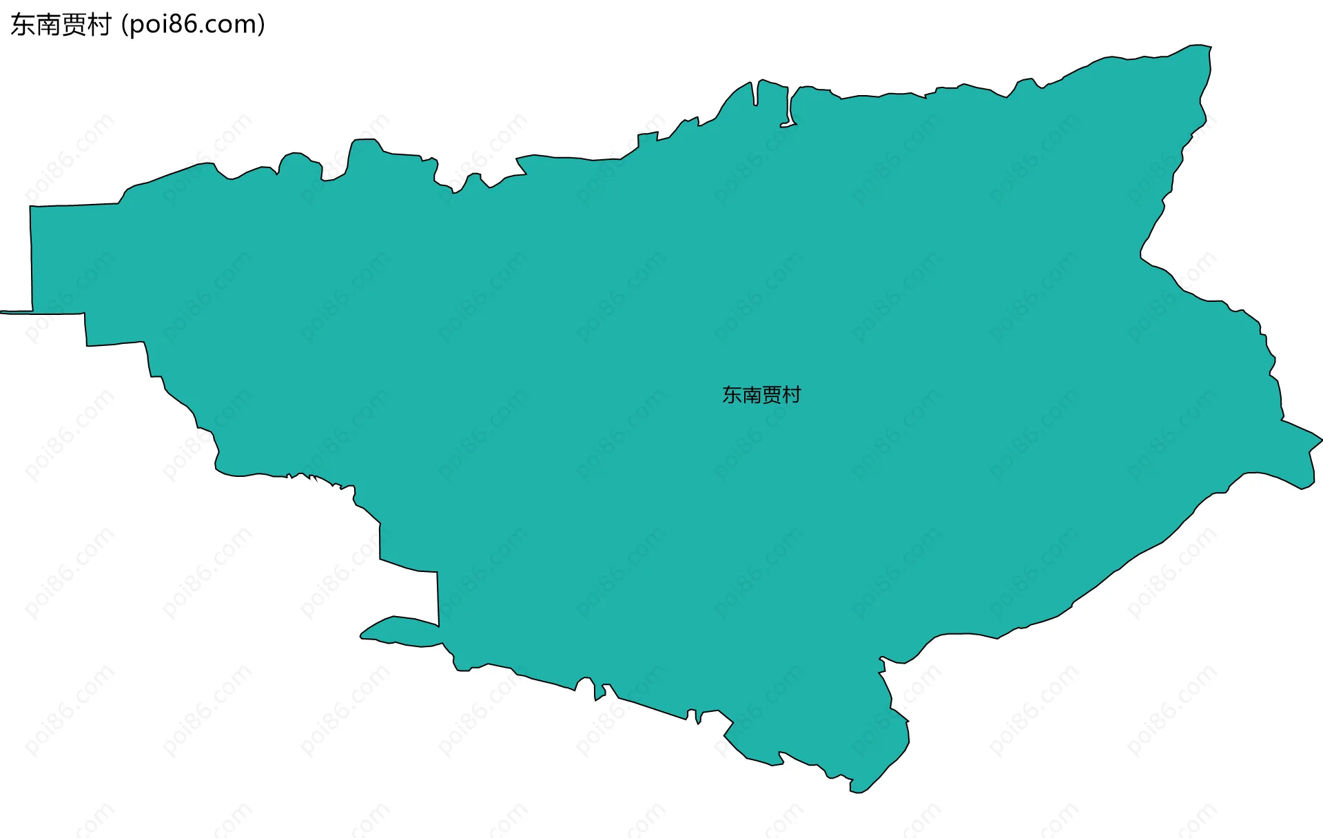 东南贾村边界地图