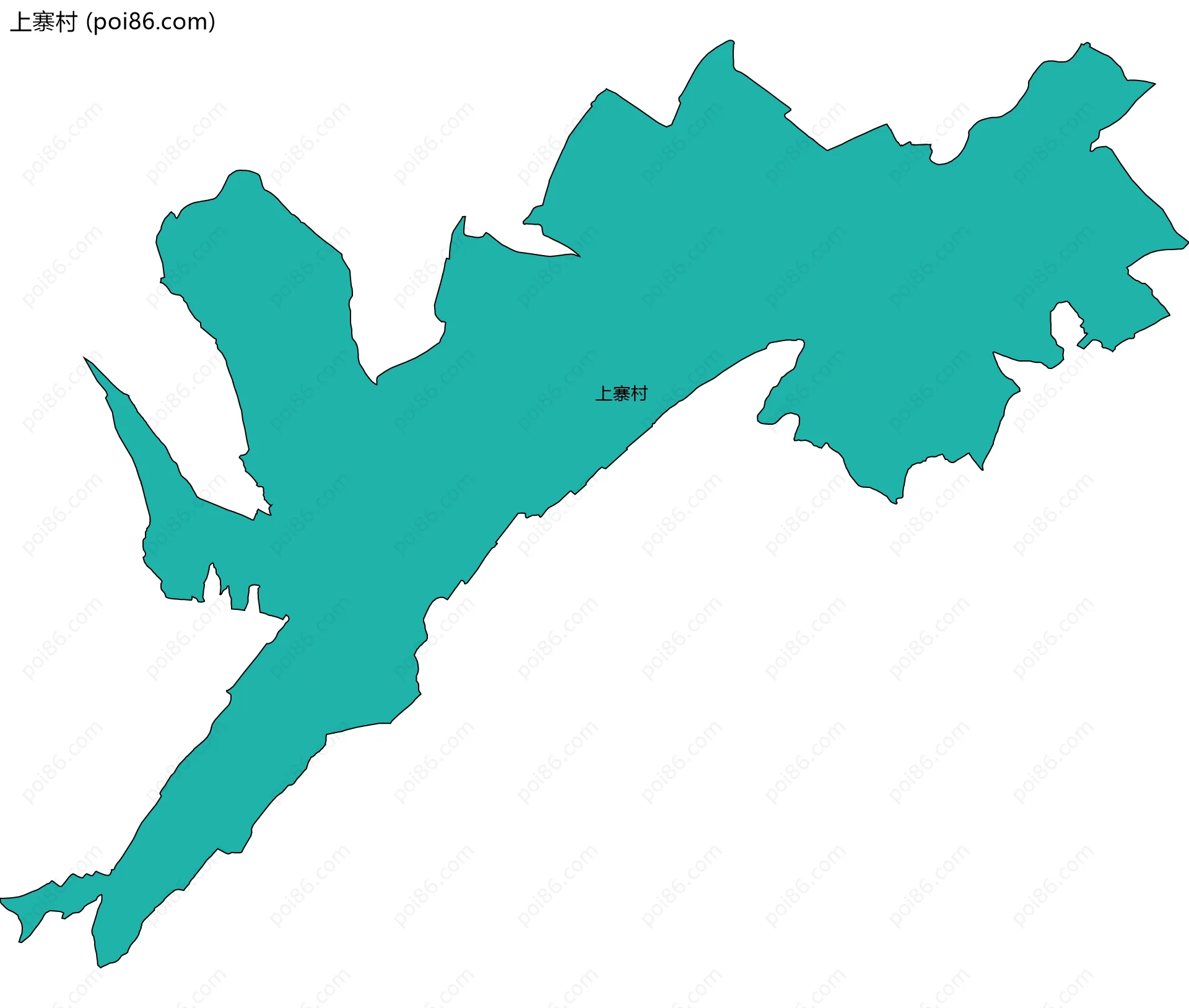 上寨村边界地图
