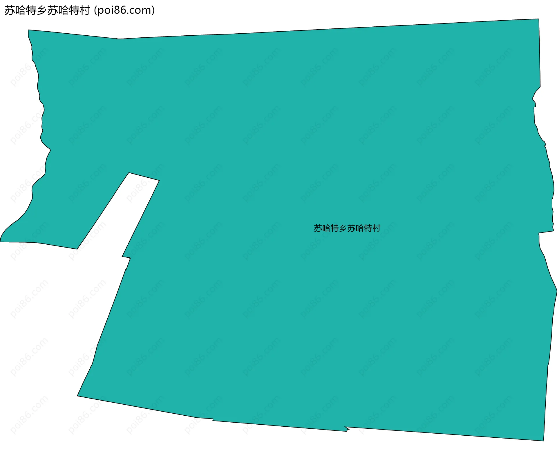 苏哈特乡苏哈特村边界地图