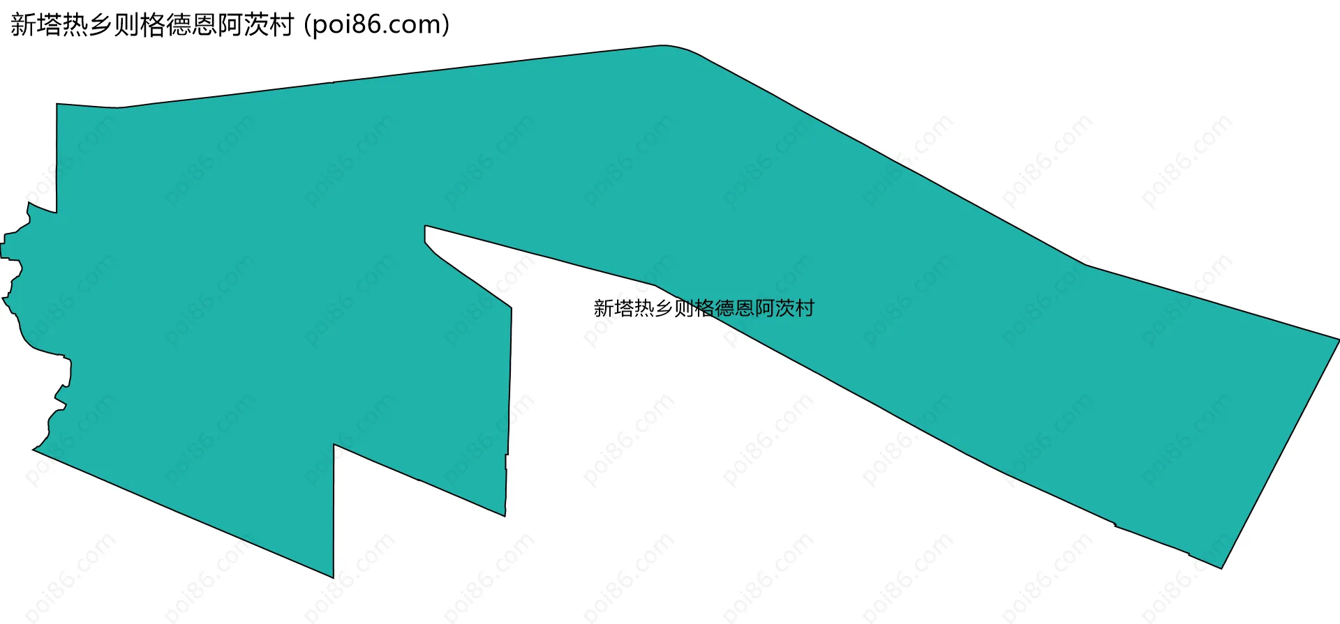 新塔热乡则格德恩阿茨村边界地图