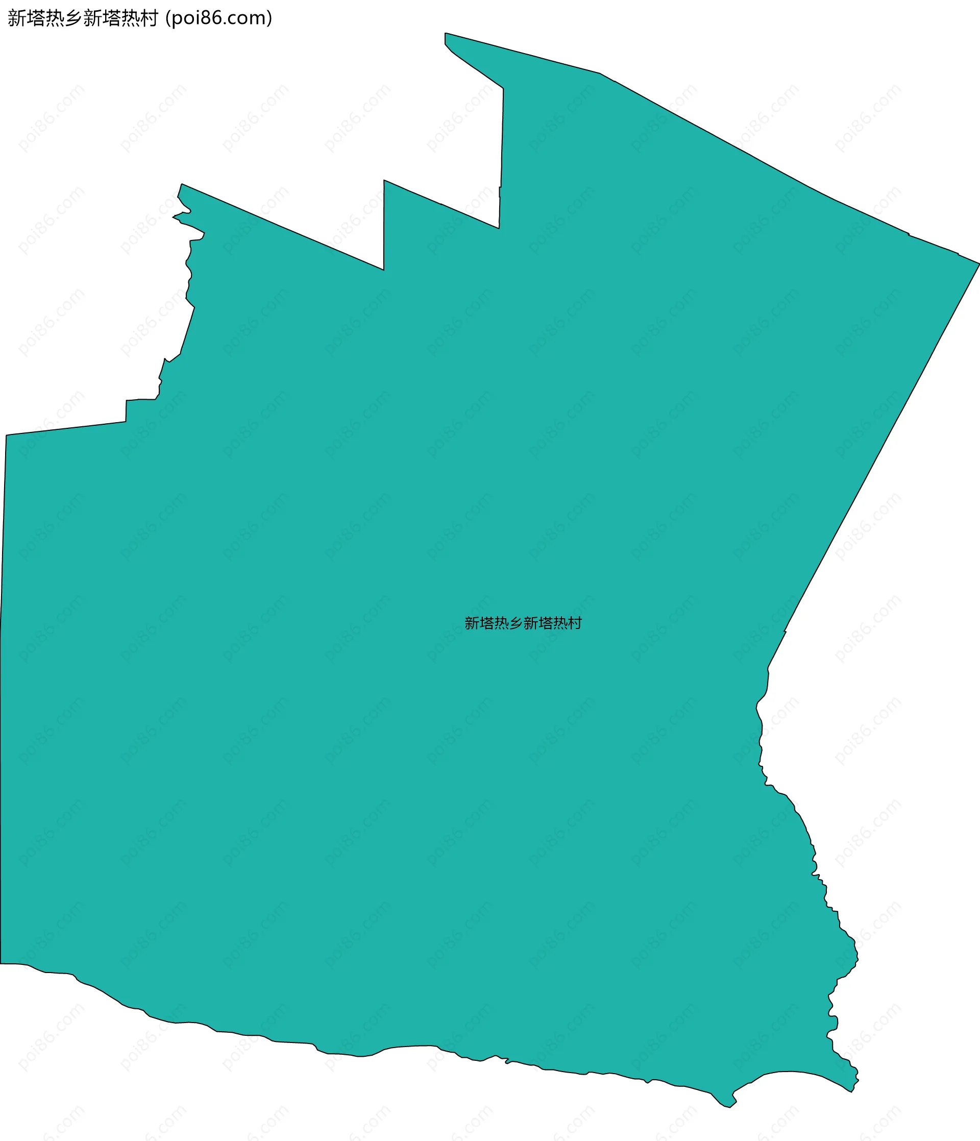 新塔热乡新塔热村边界地图