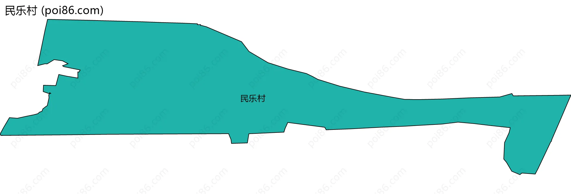 民乐村边界地图