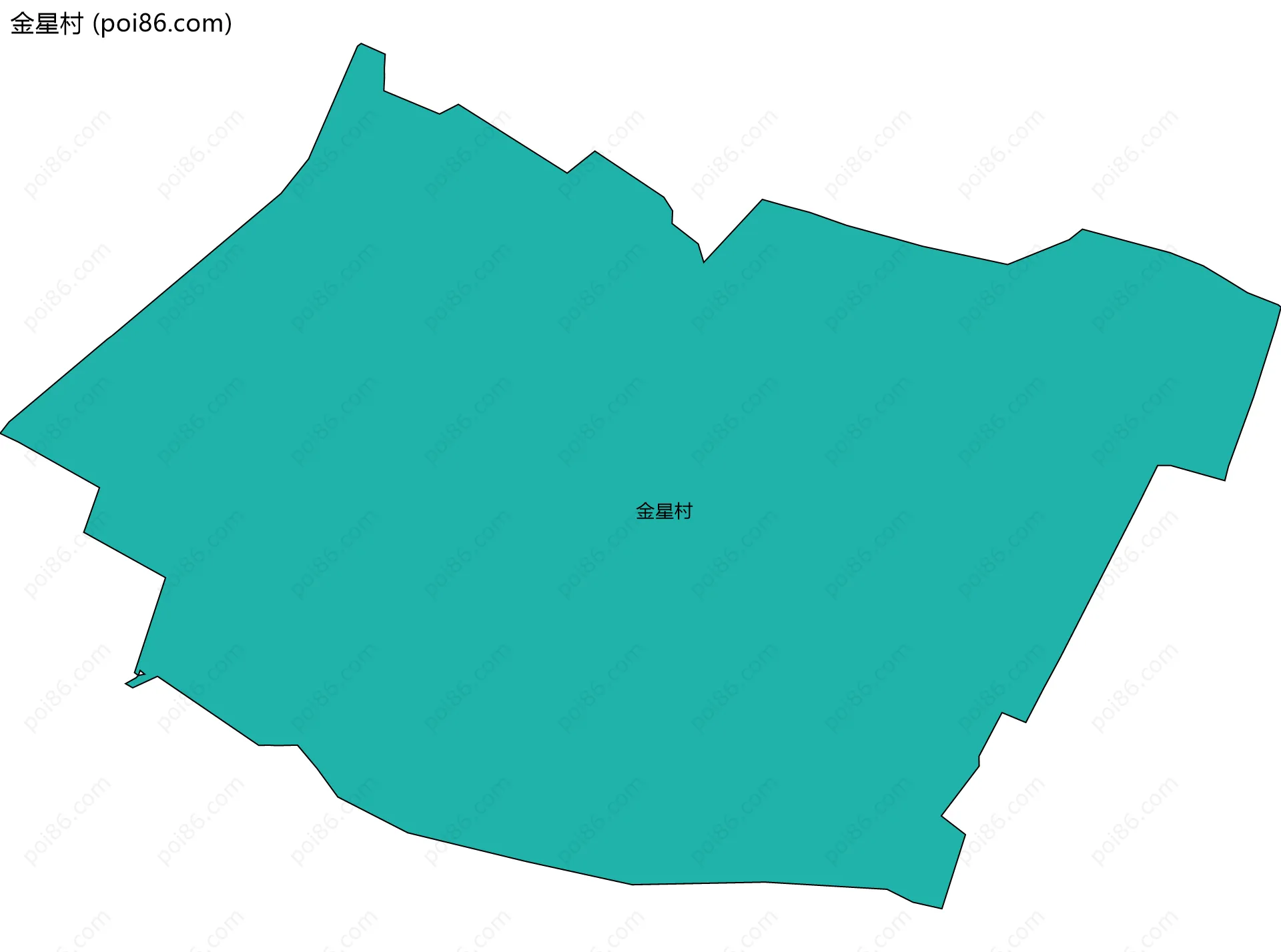 金星村边界地图
