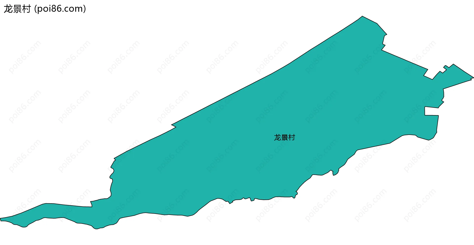 龙景村边界地图