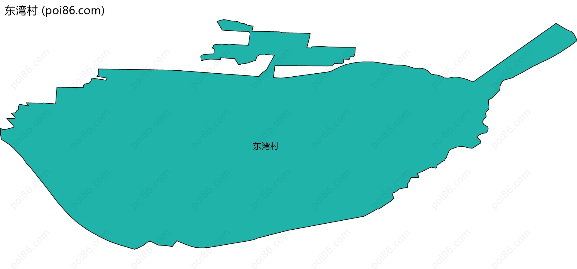 东湾村边界地图
