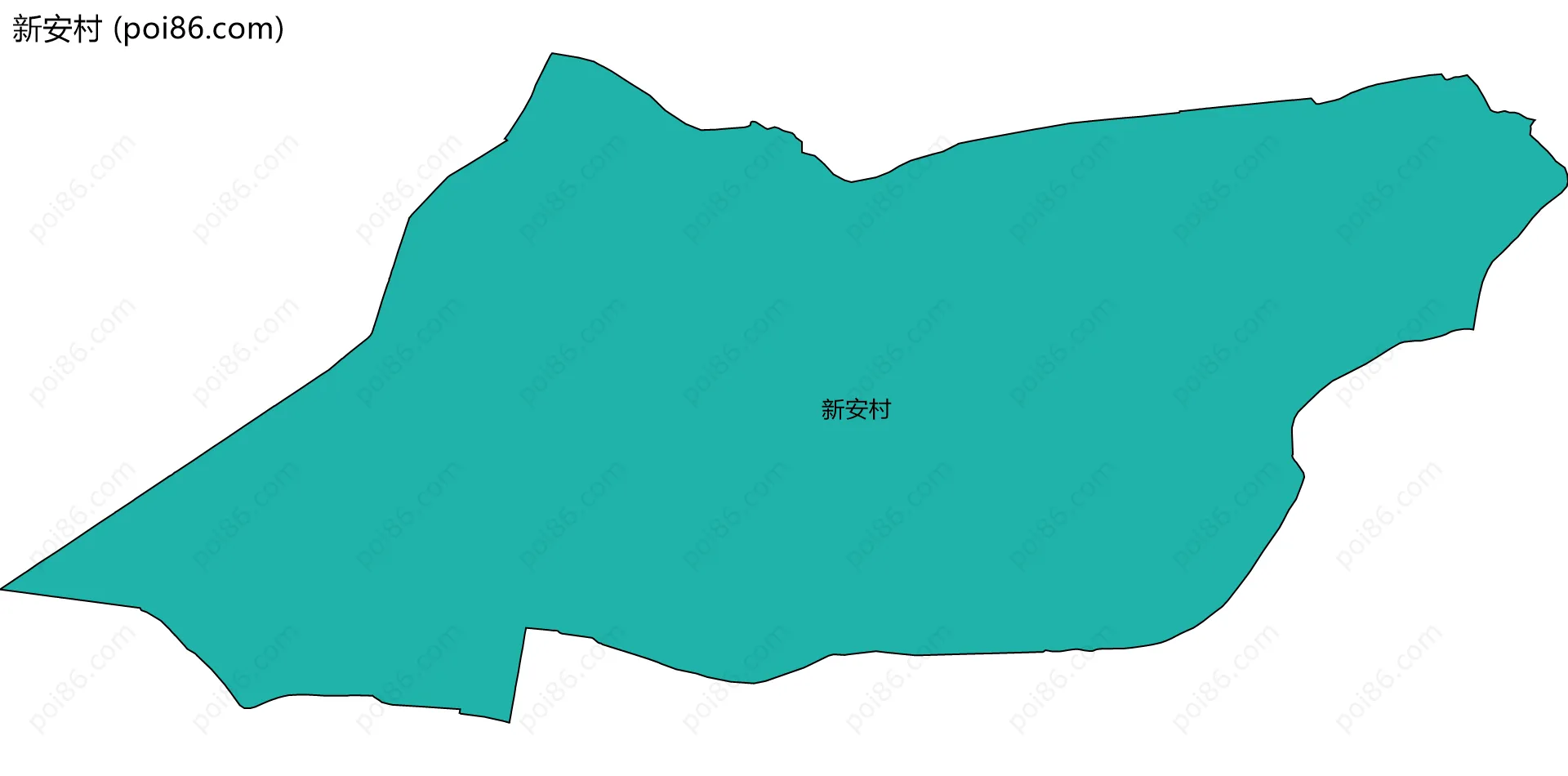 新安村边界地图