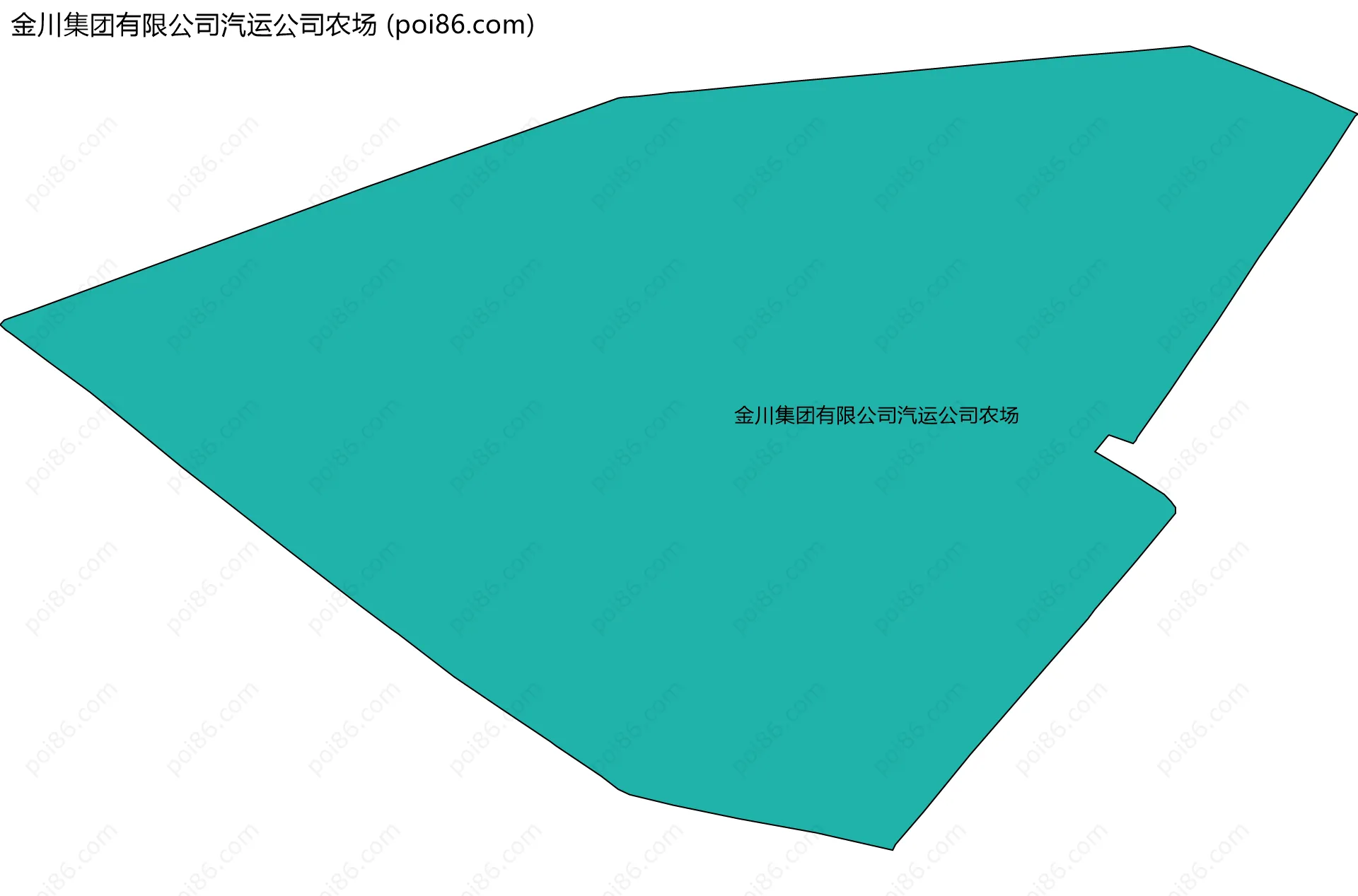金川集团有限公司汽运公司农场边界地图