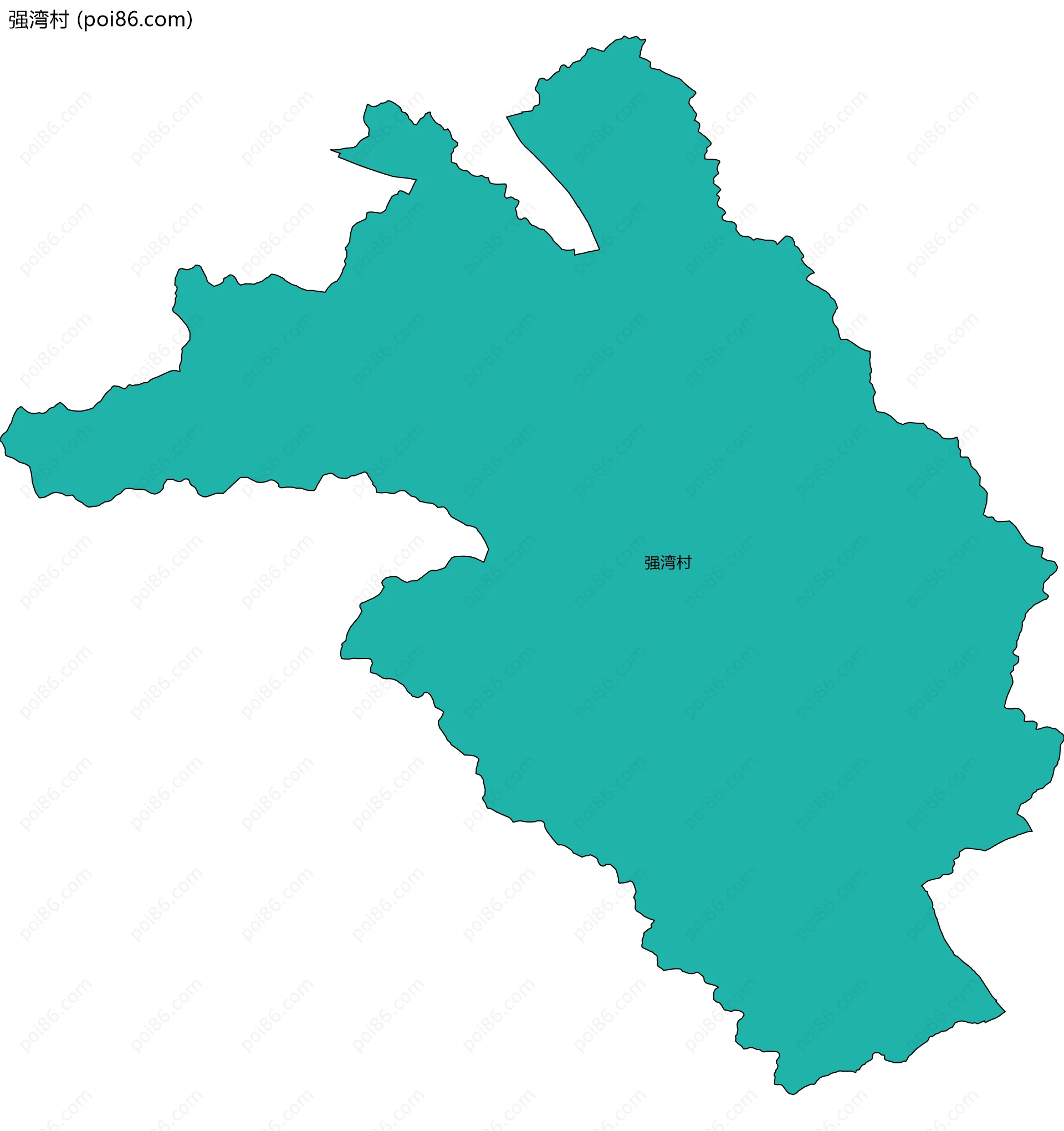 强湾村边界地图