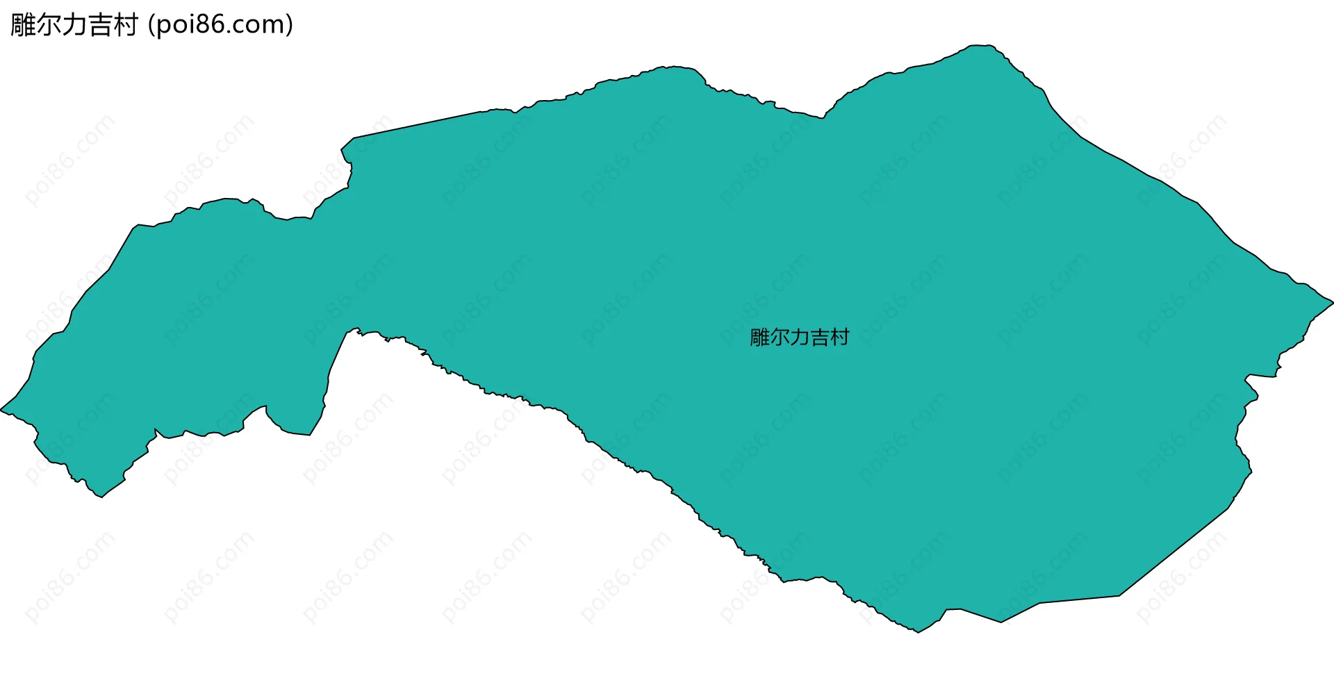 雕尔力吉村边界地图