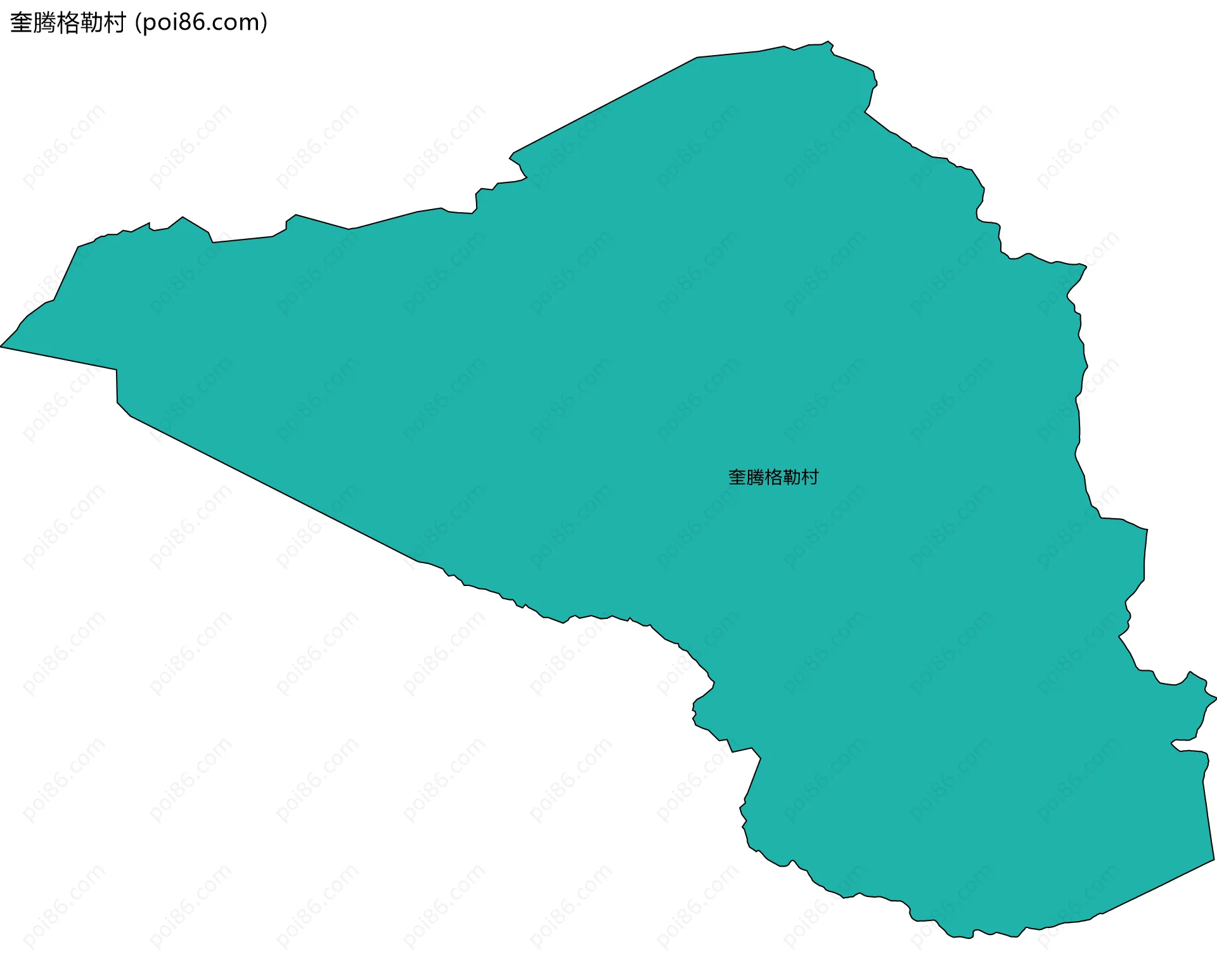 奎腾格勒村边界地图