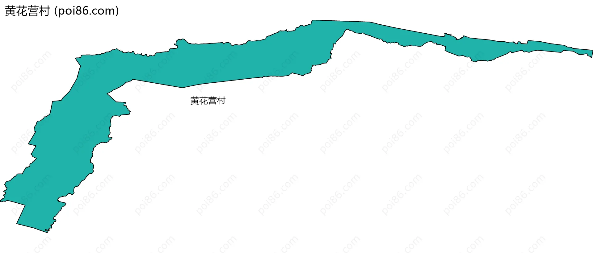 黄花营村边界地图