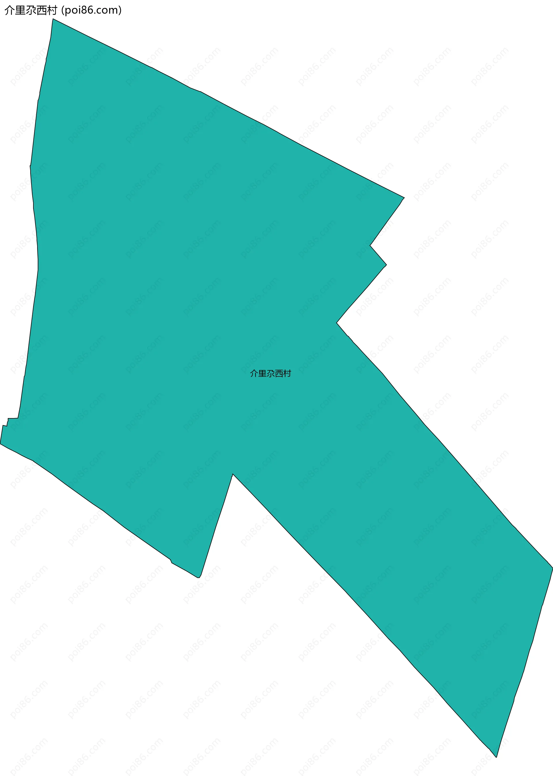 介里尕西村边界地图