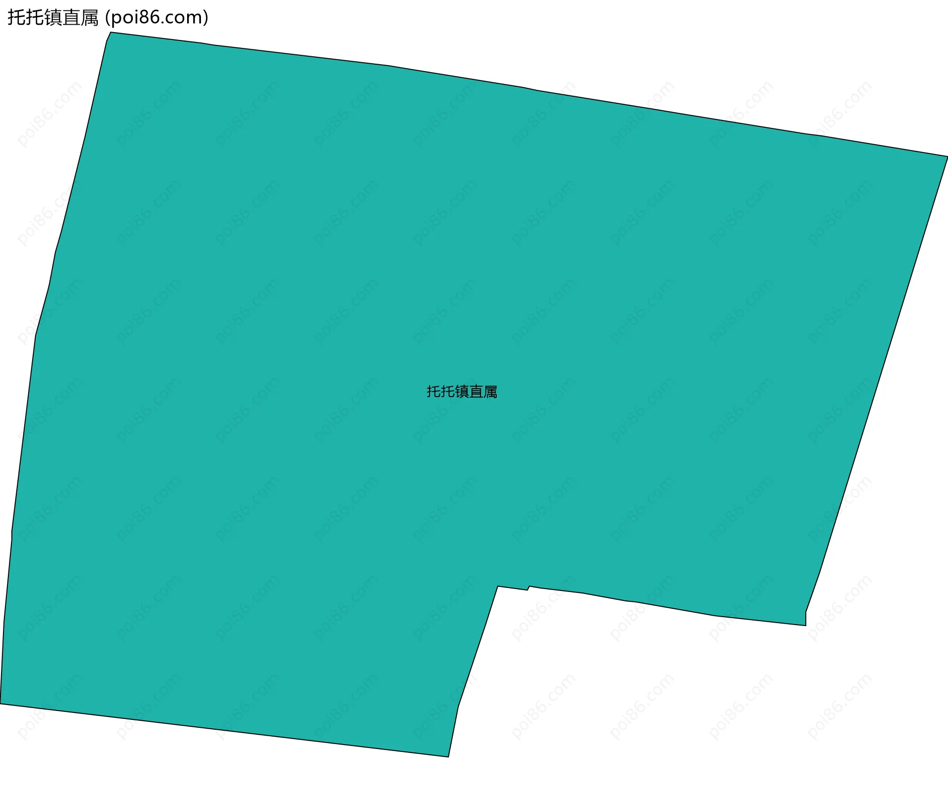 托托镇直属边界地图