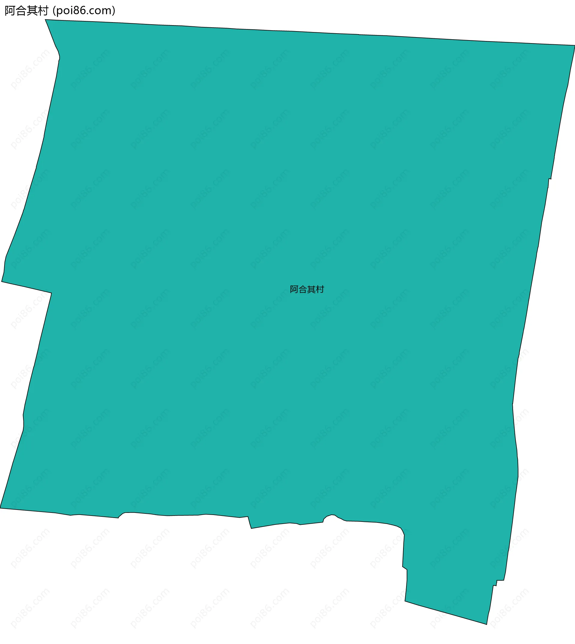 阿合其村边界地图