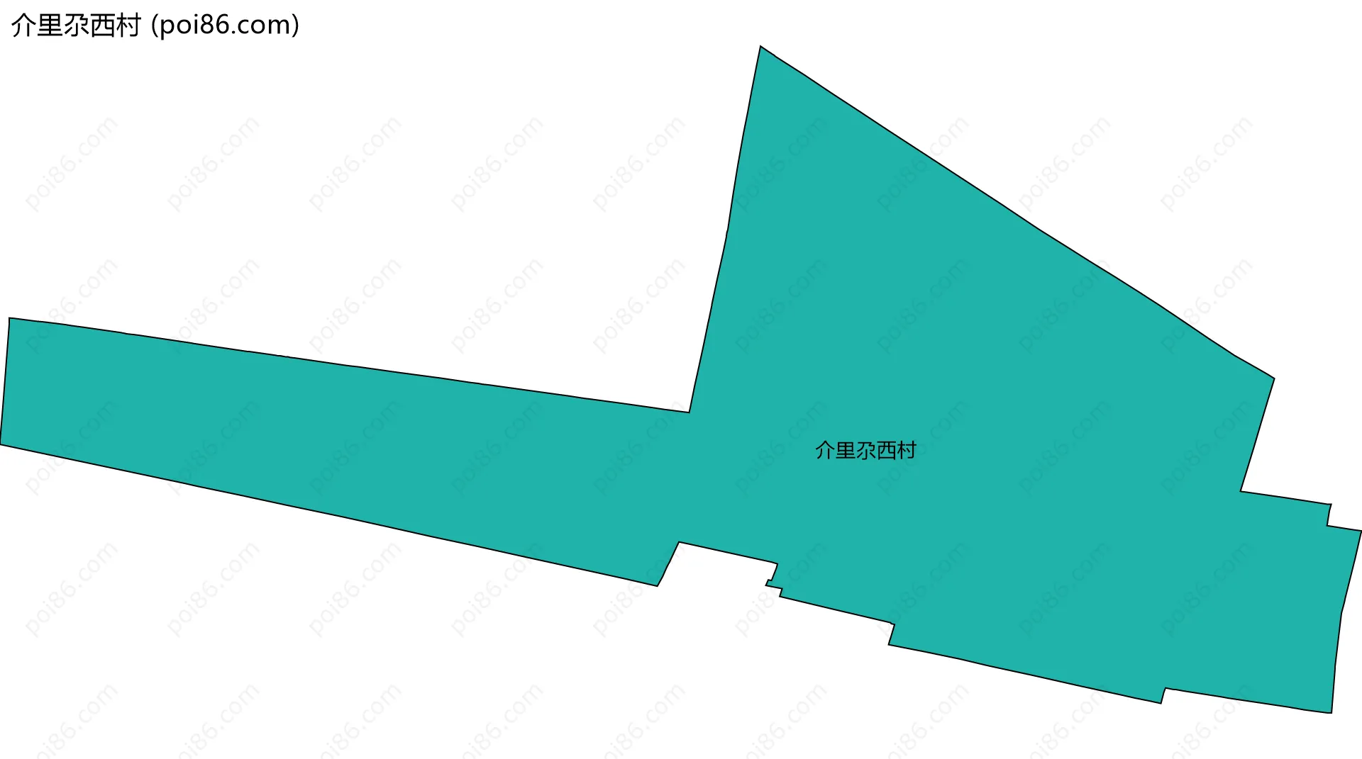 介里尕西村边界地图