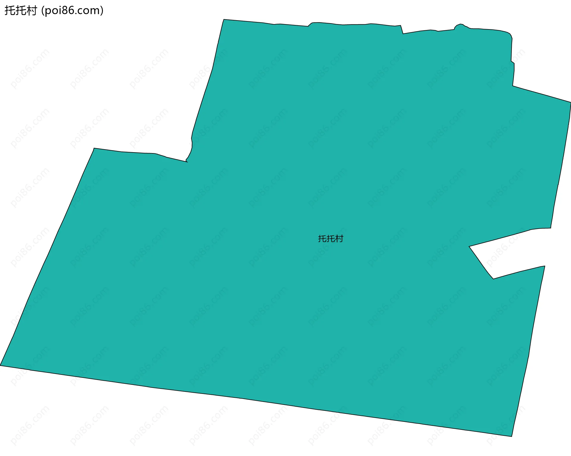 托托村边界地图
