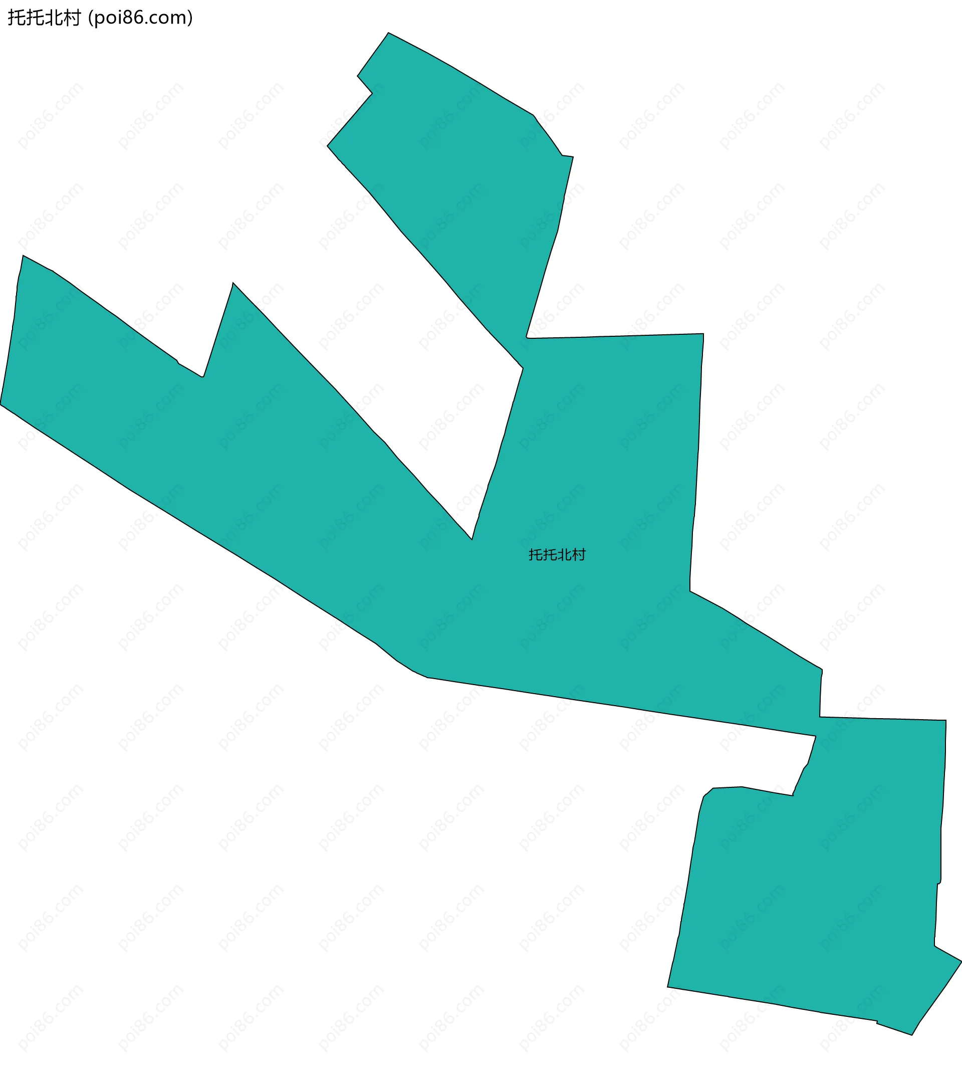 托托北村边界地图