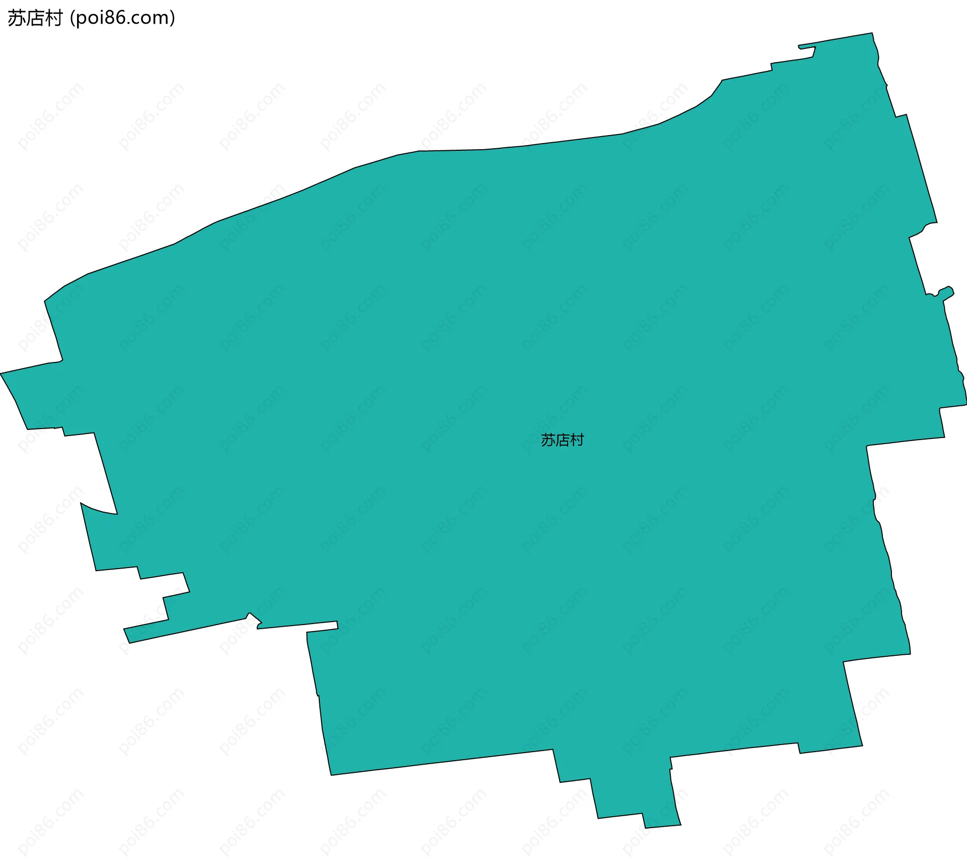 苏店村边界地图