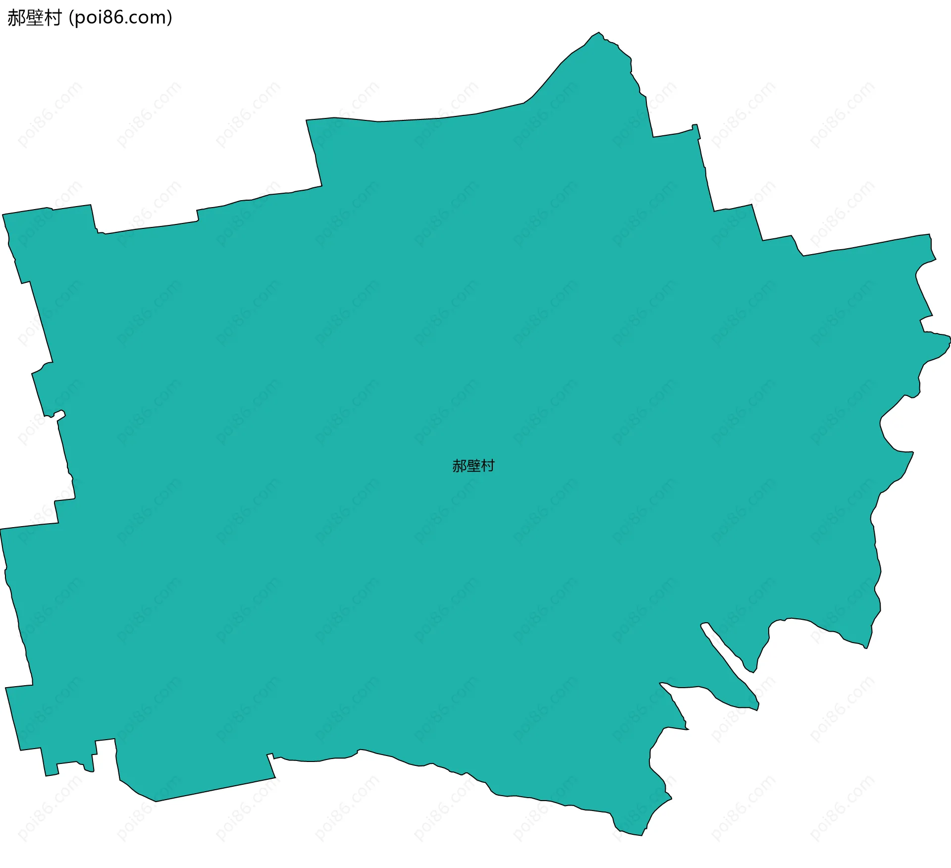 郝壁村边界地图