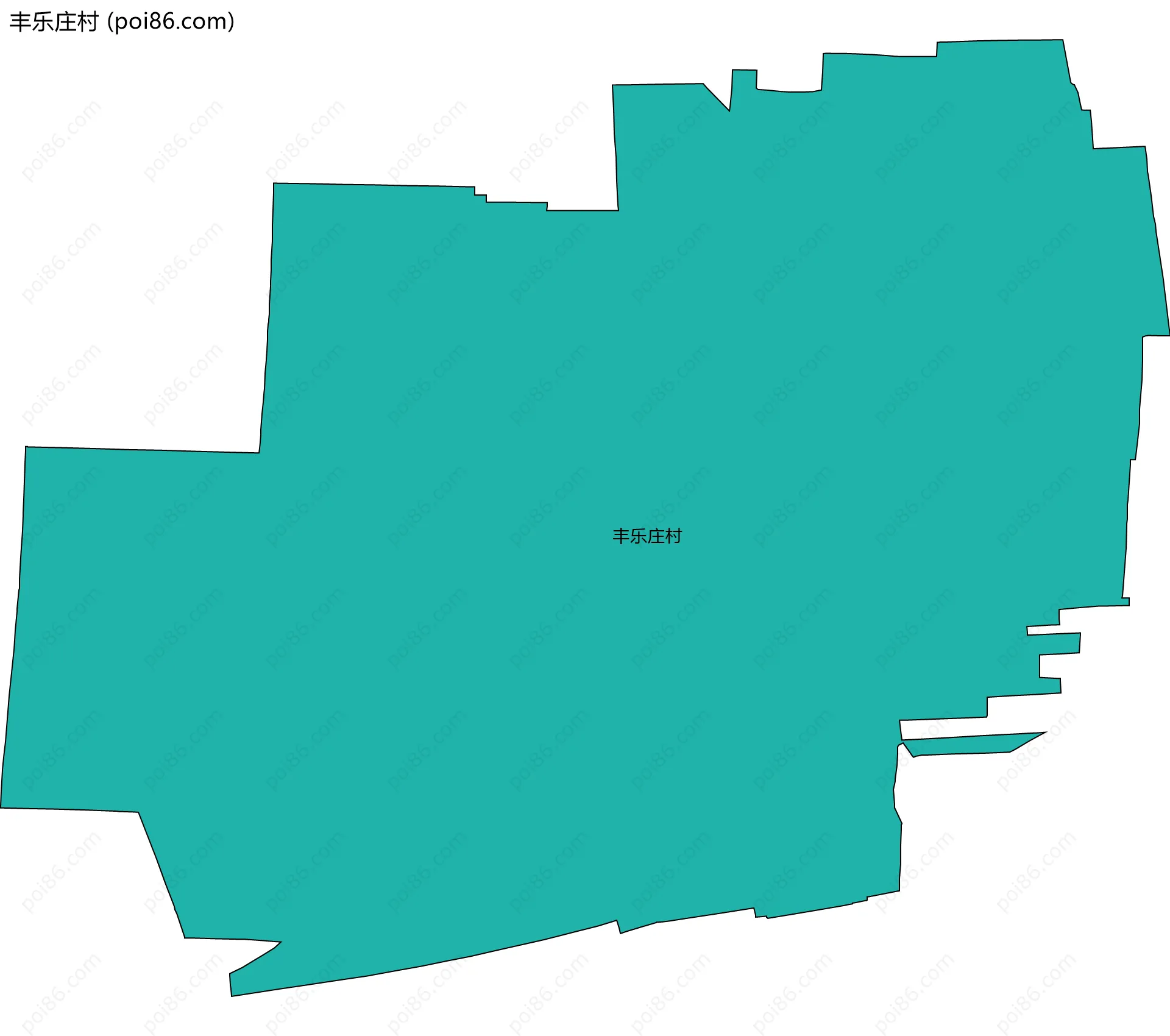 丰乐庄村边界地图