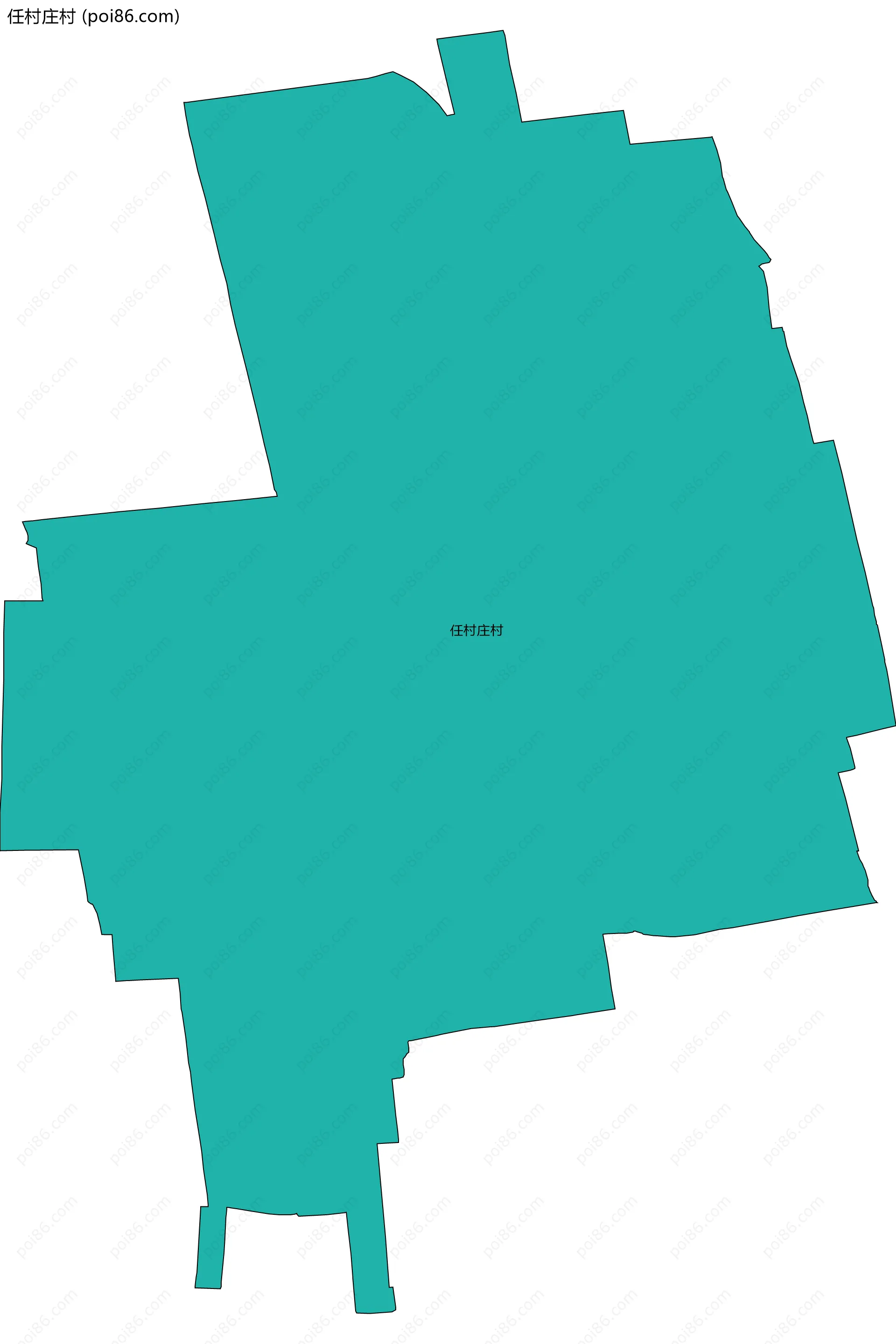 任村庄村边界地图