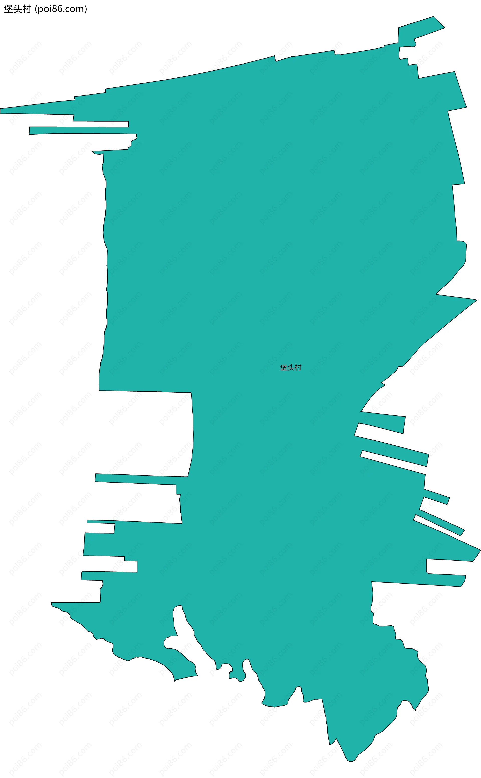 堡头村边界地图